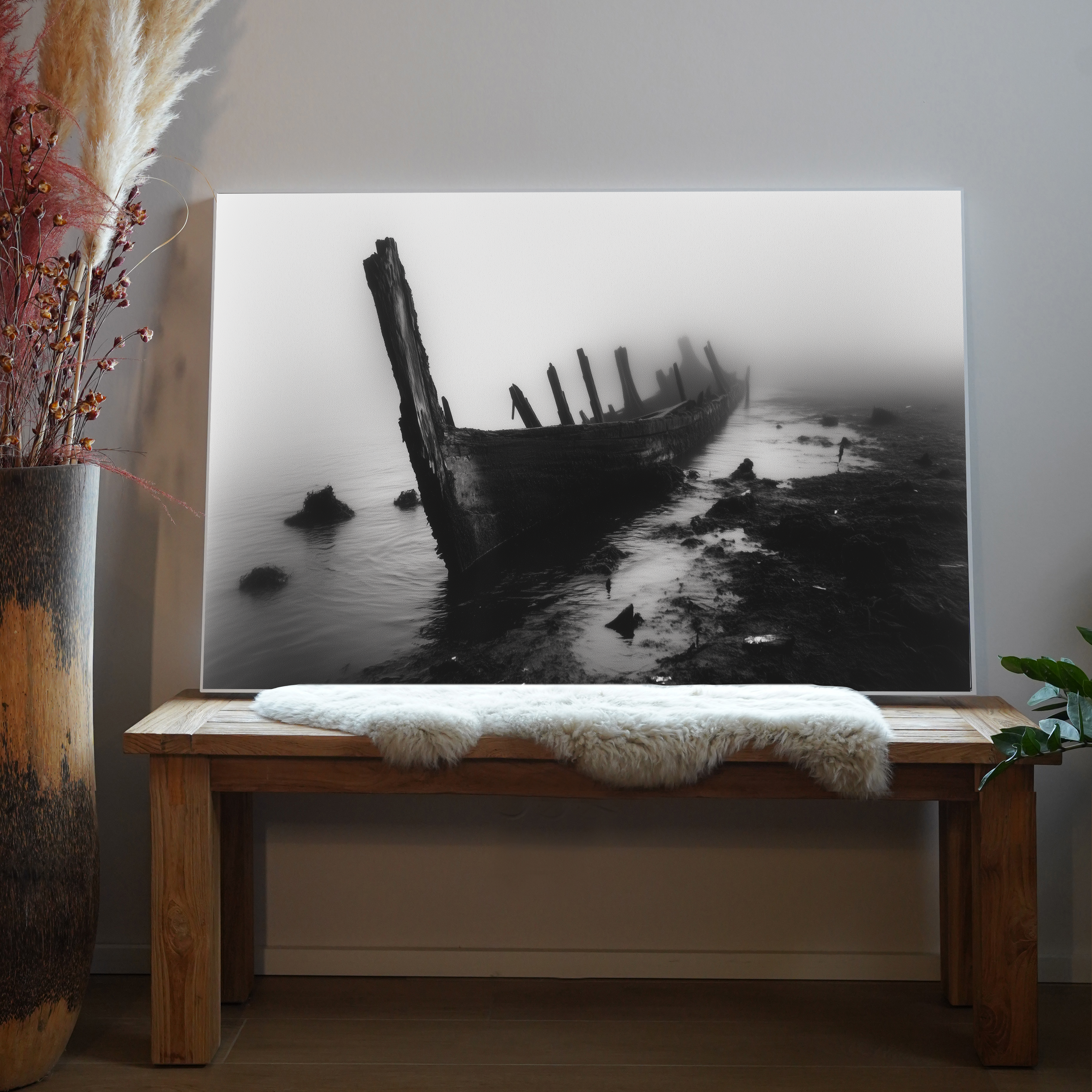 Schiffswrack Dunkel | LED Bild