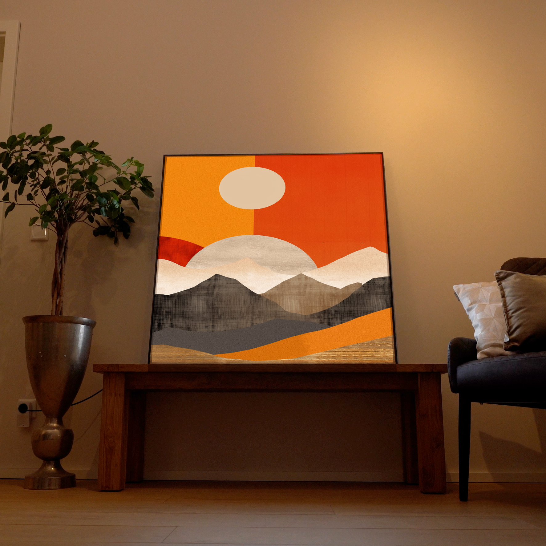 Abstrakte Berge 1 | LED Bild
