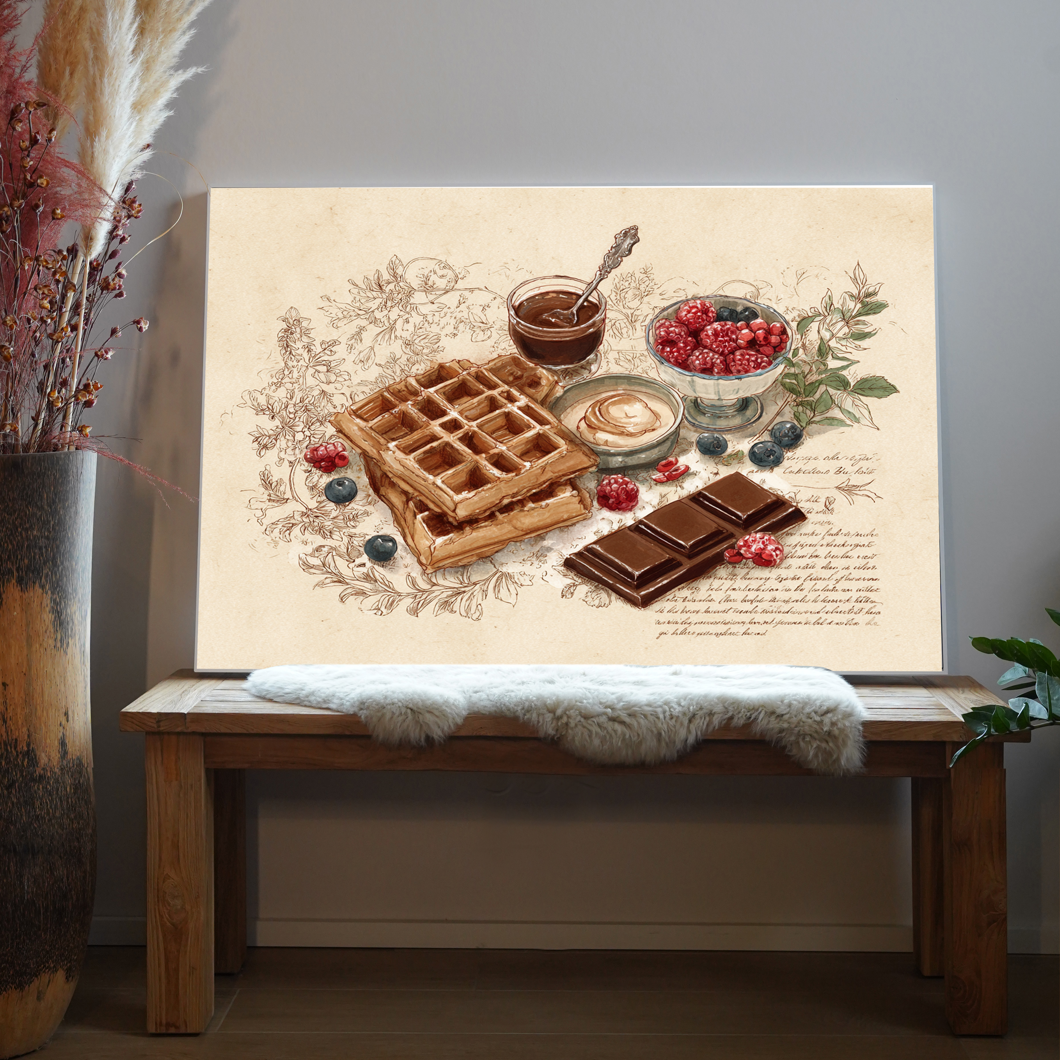 Waffel Illustriert 2 | LED Bild