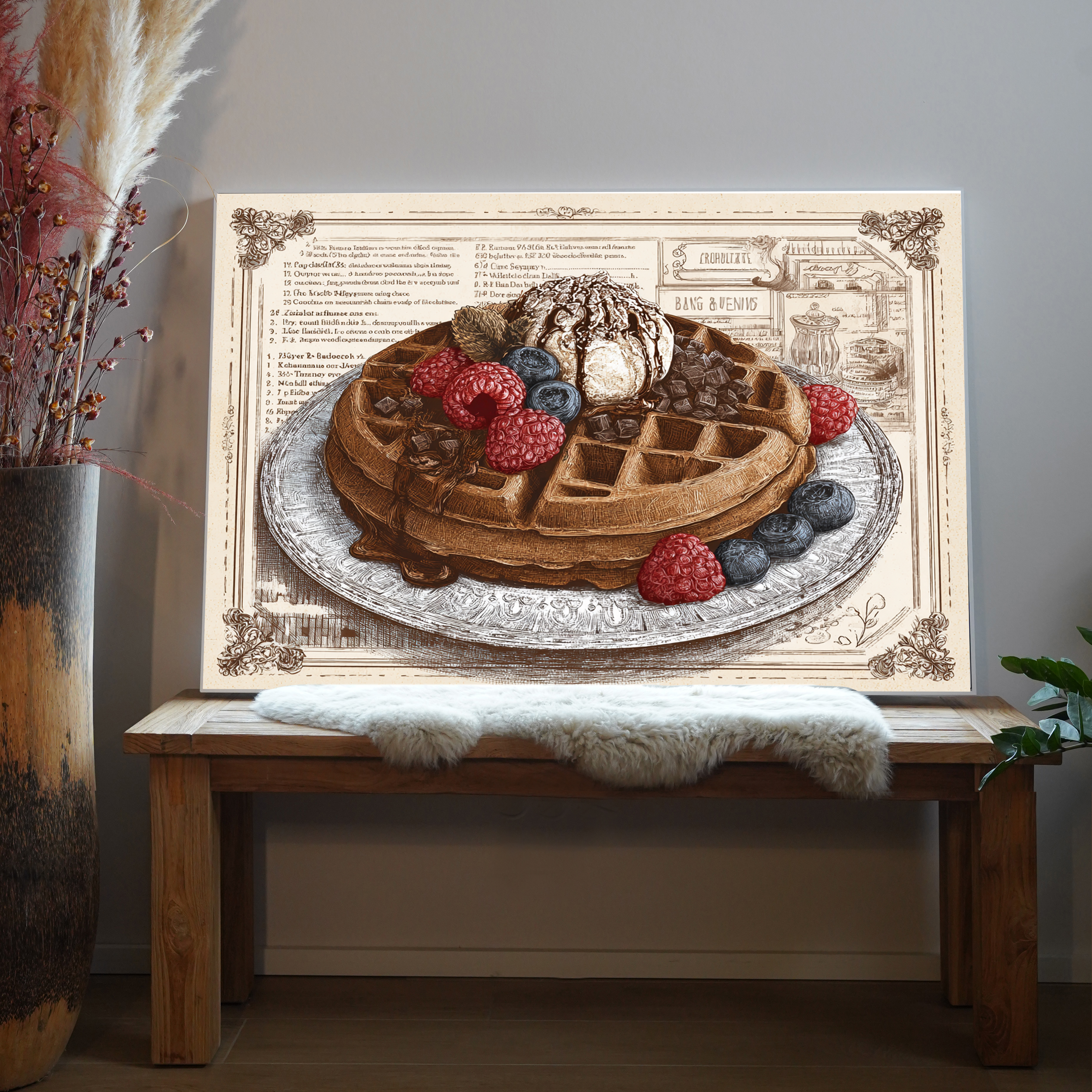 Waffel Illustriert 3 | LED Bild