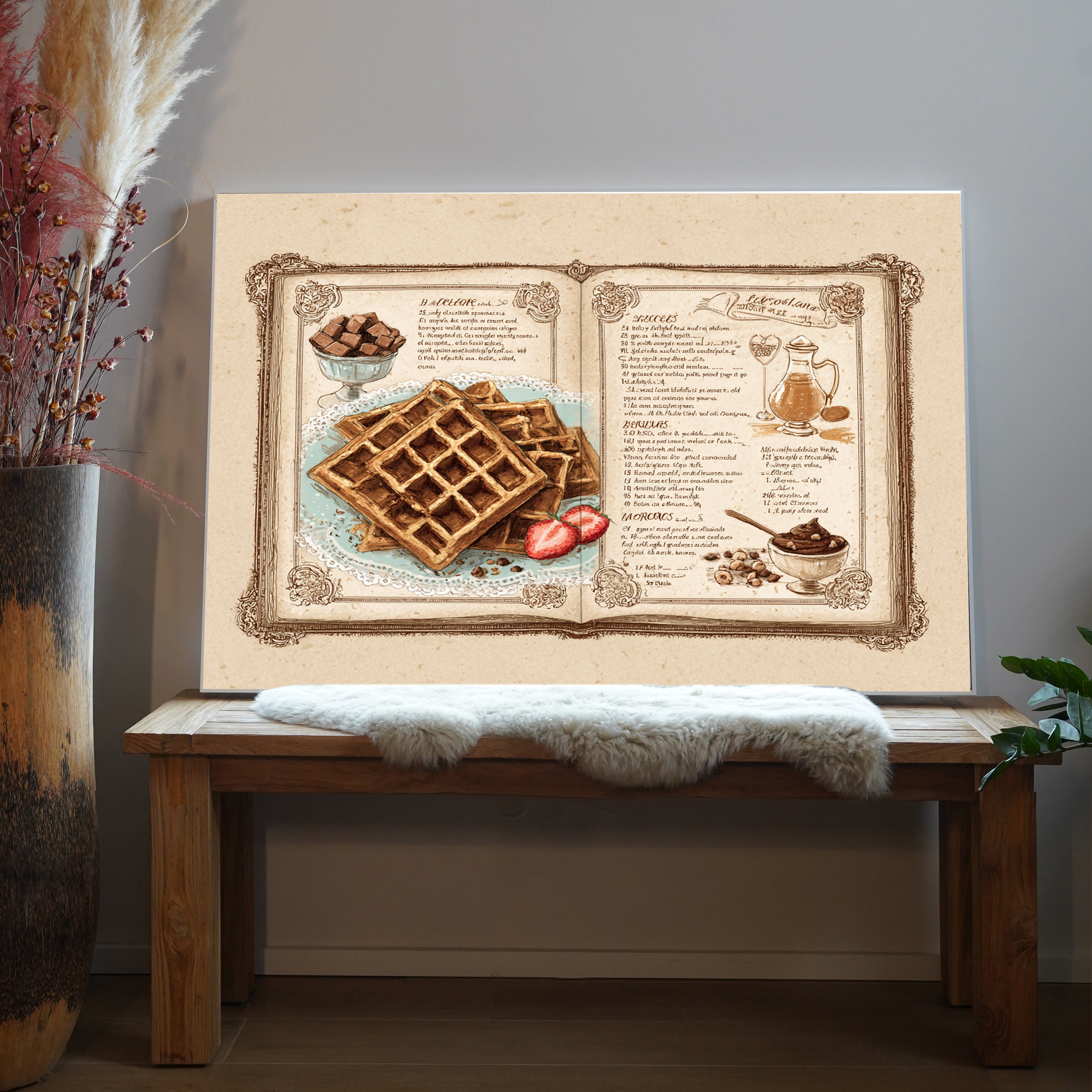 Waffel Illustriert 4 | LED Bild