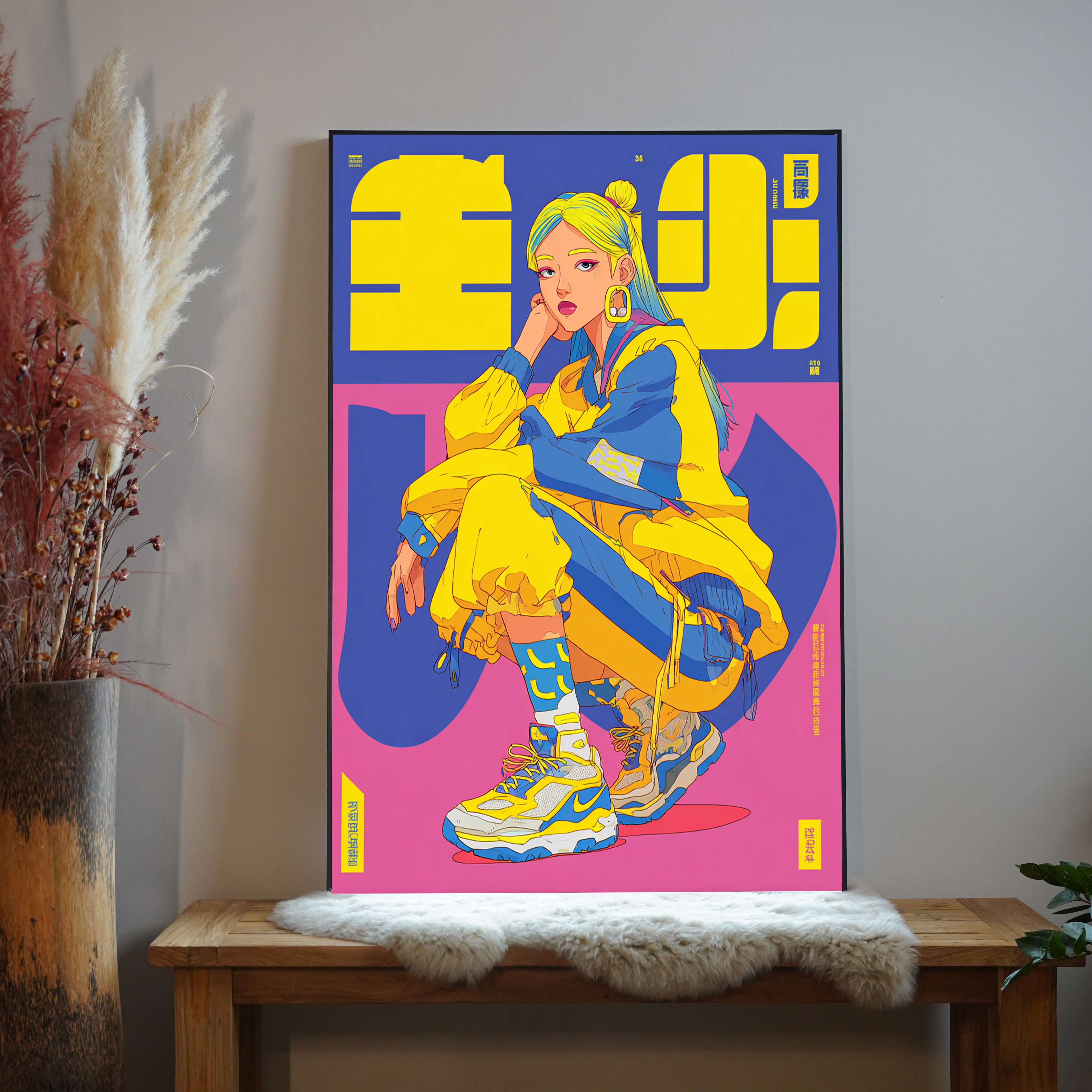 Neon Magazin Anime 1 | LED Bild