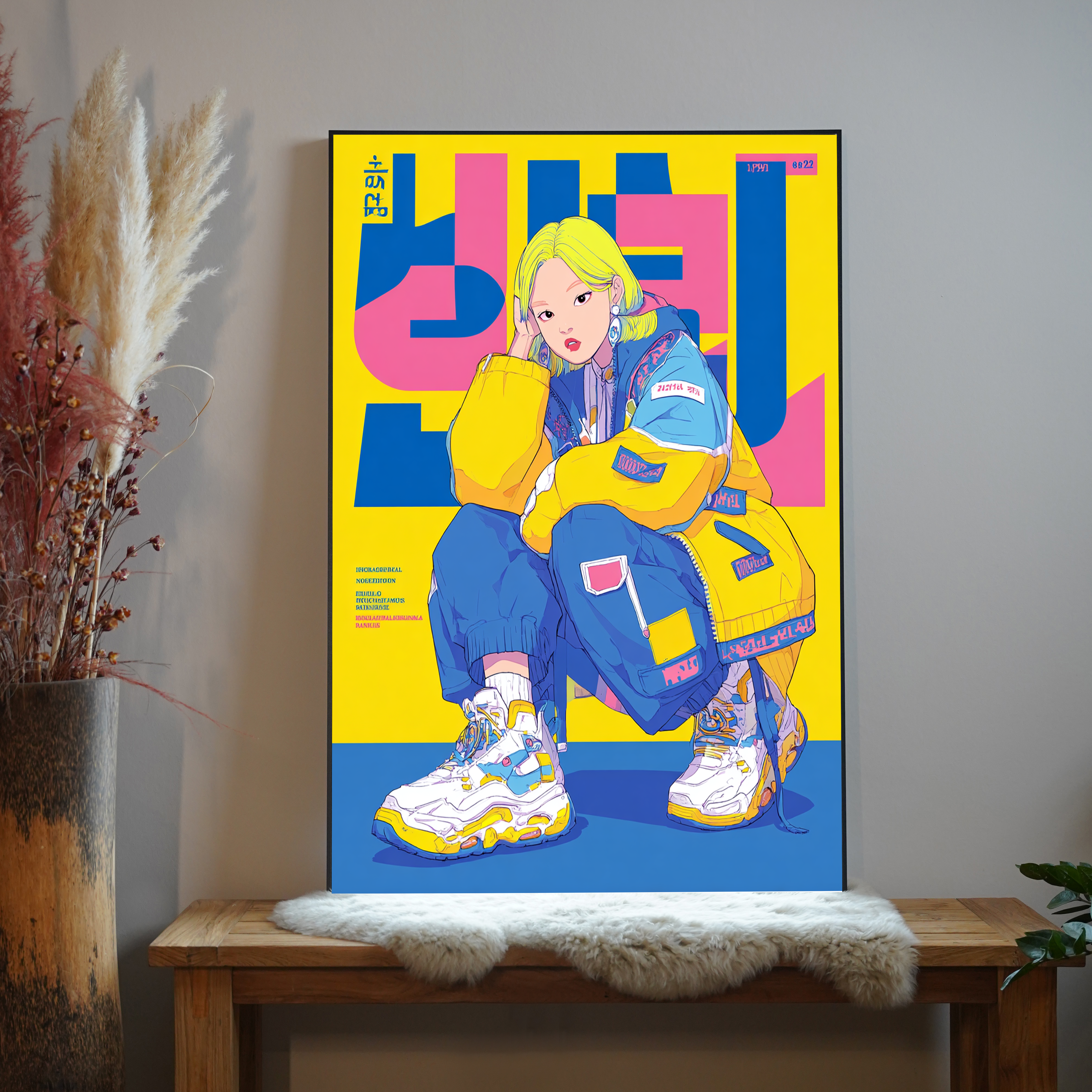 Neon Magazin Anime 2 | LED Bild