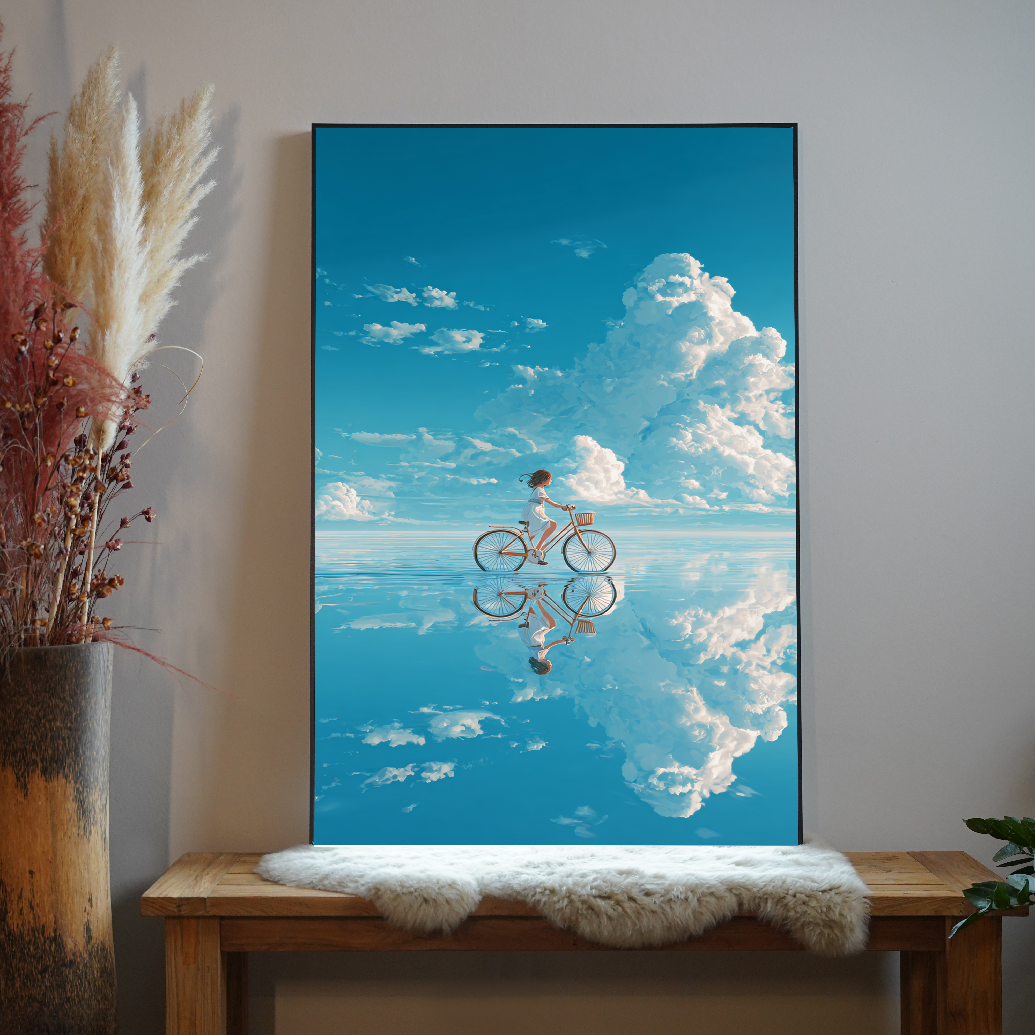 Fahrrad Spiegelung Anime 2 | LED Bild