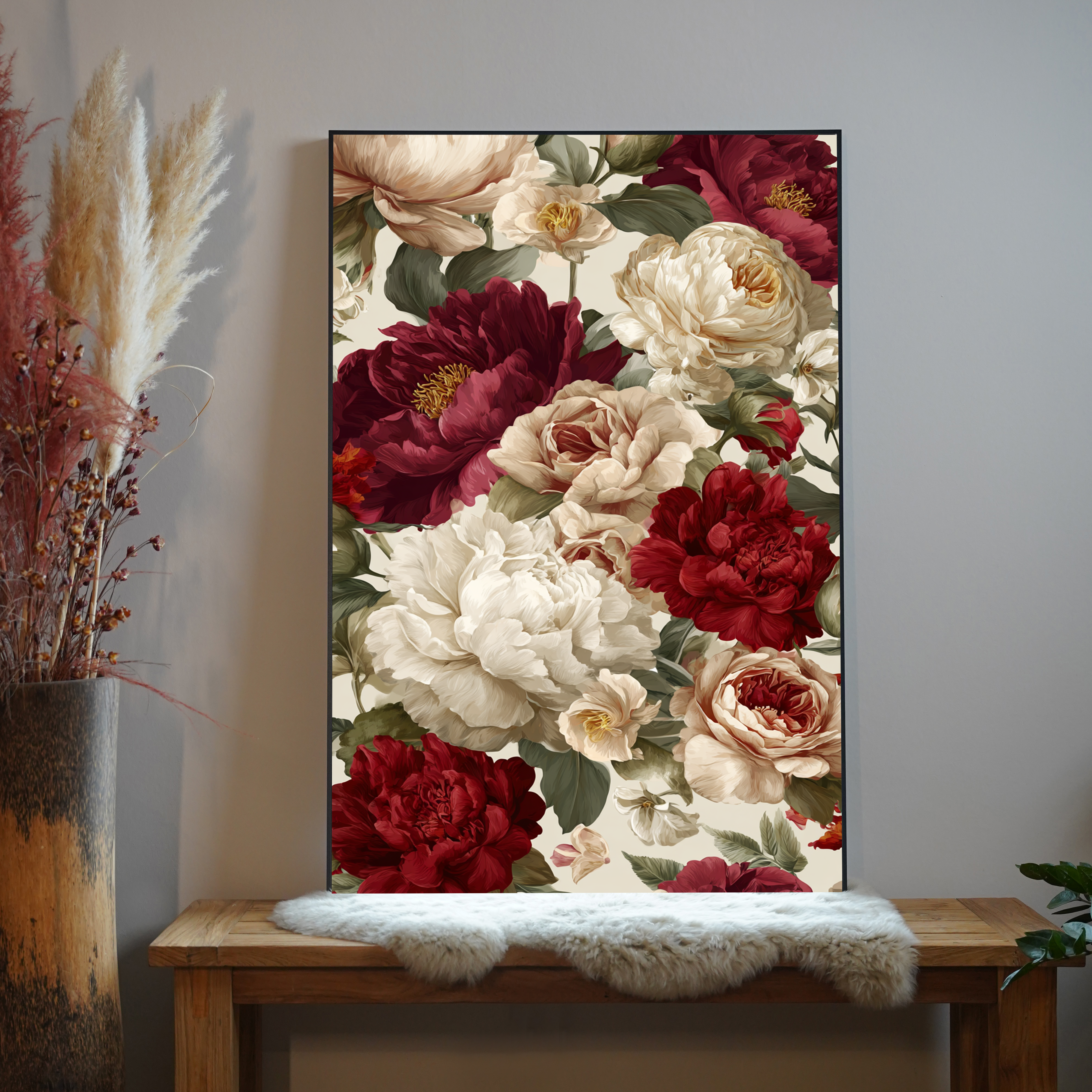 Pfingstrosen Illustriert 3 | LED Bild