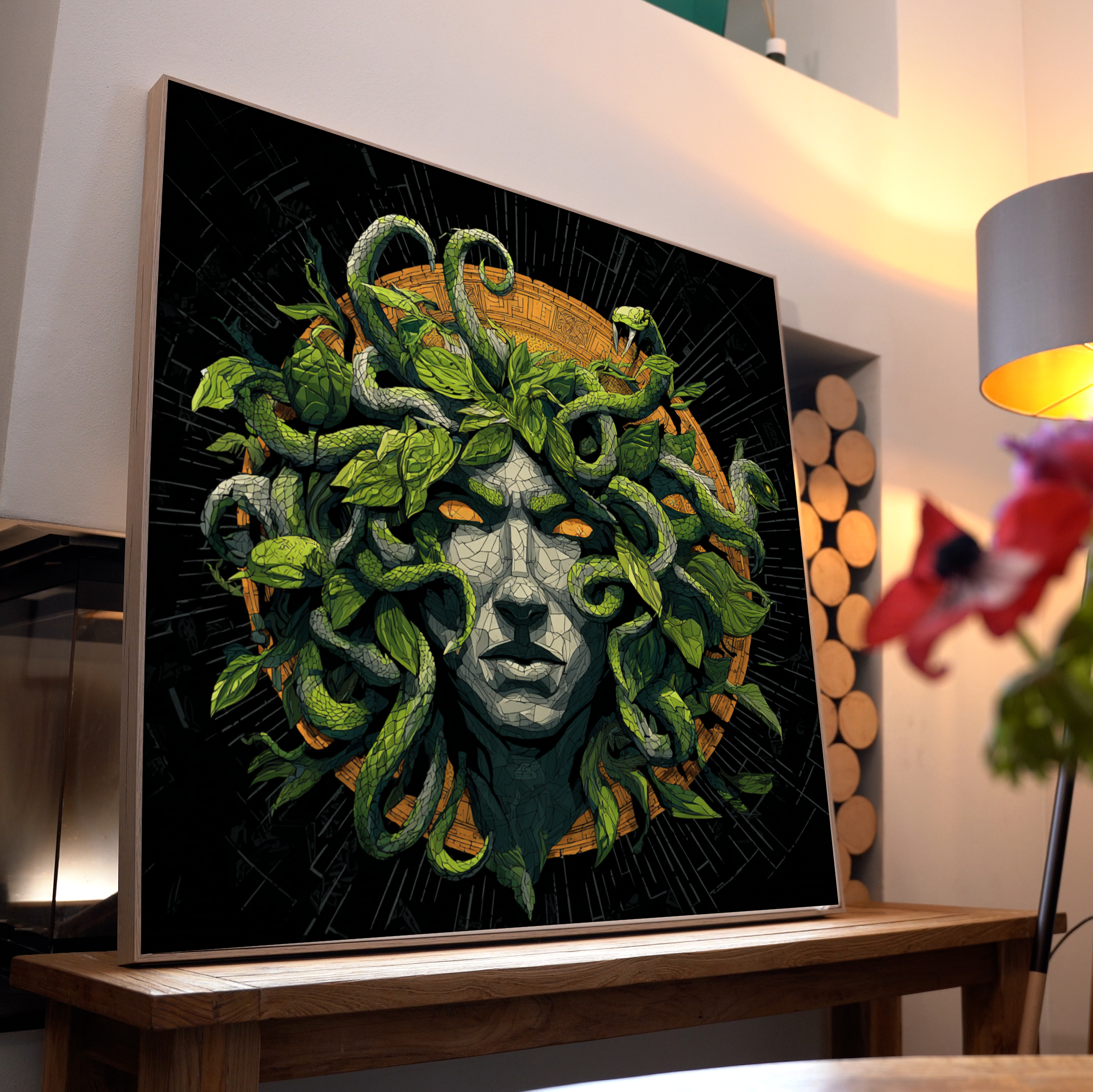 Medusa Portrait 3 | LED Bild