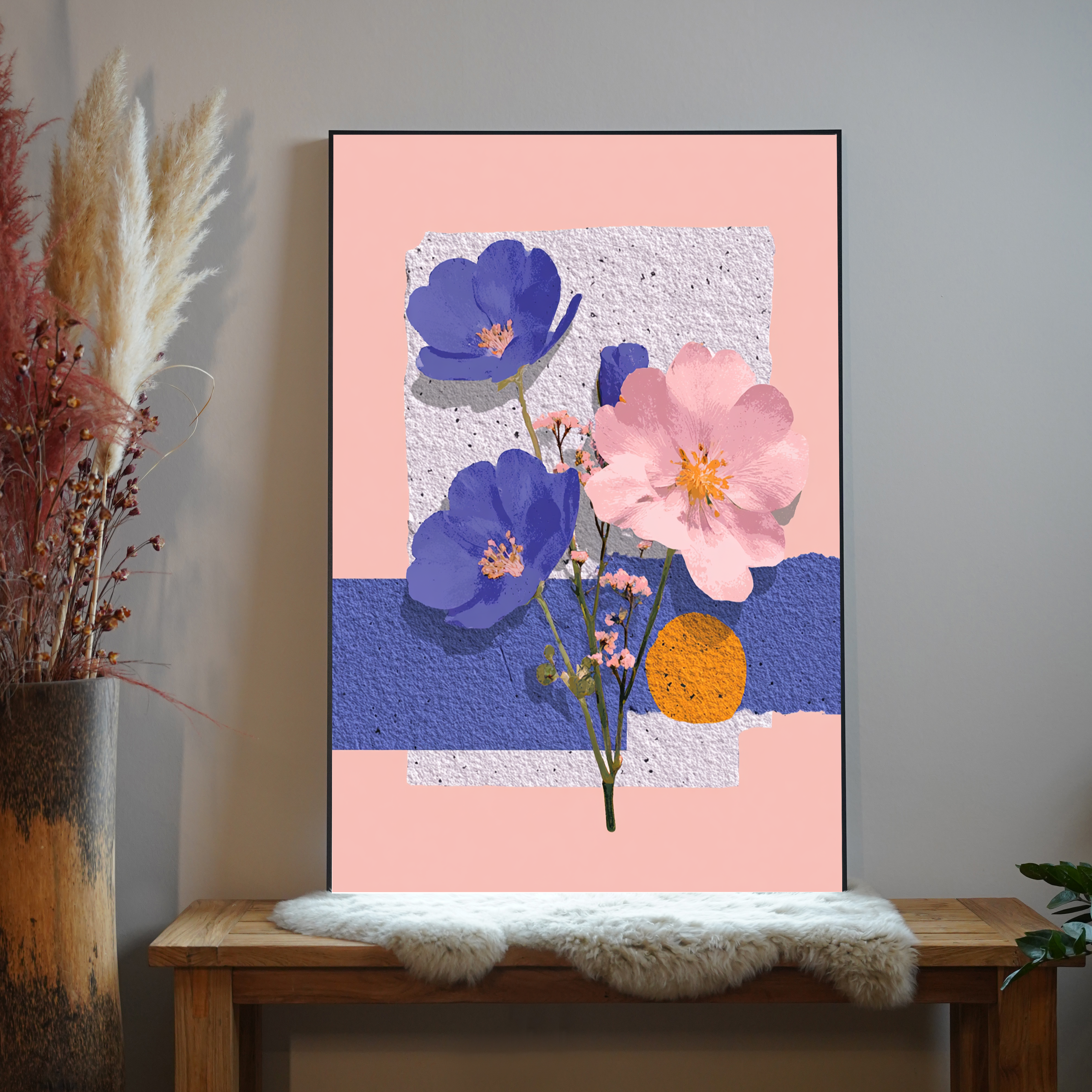 Gemälde Abstrakte Formen 1 | LED Bild