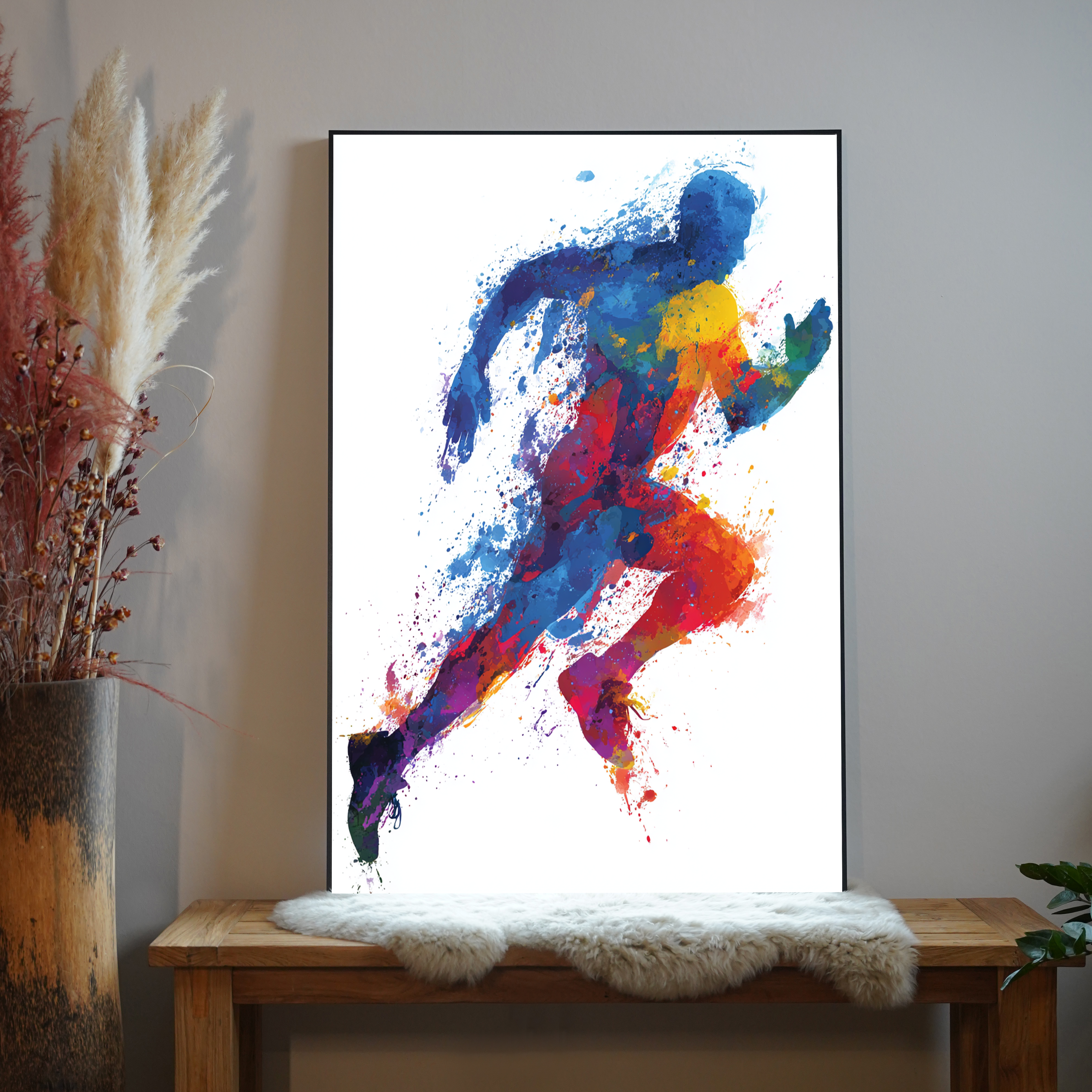 Läufer Bunt Abstrakt 1 | LED Bild