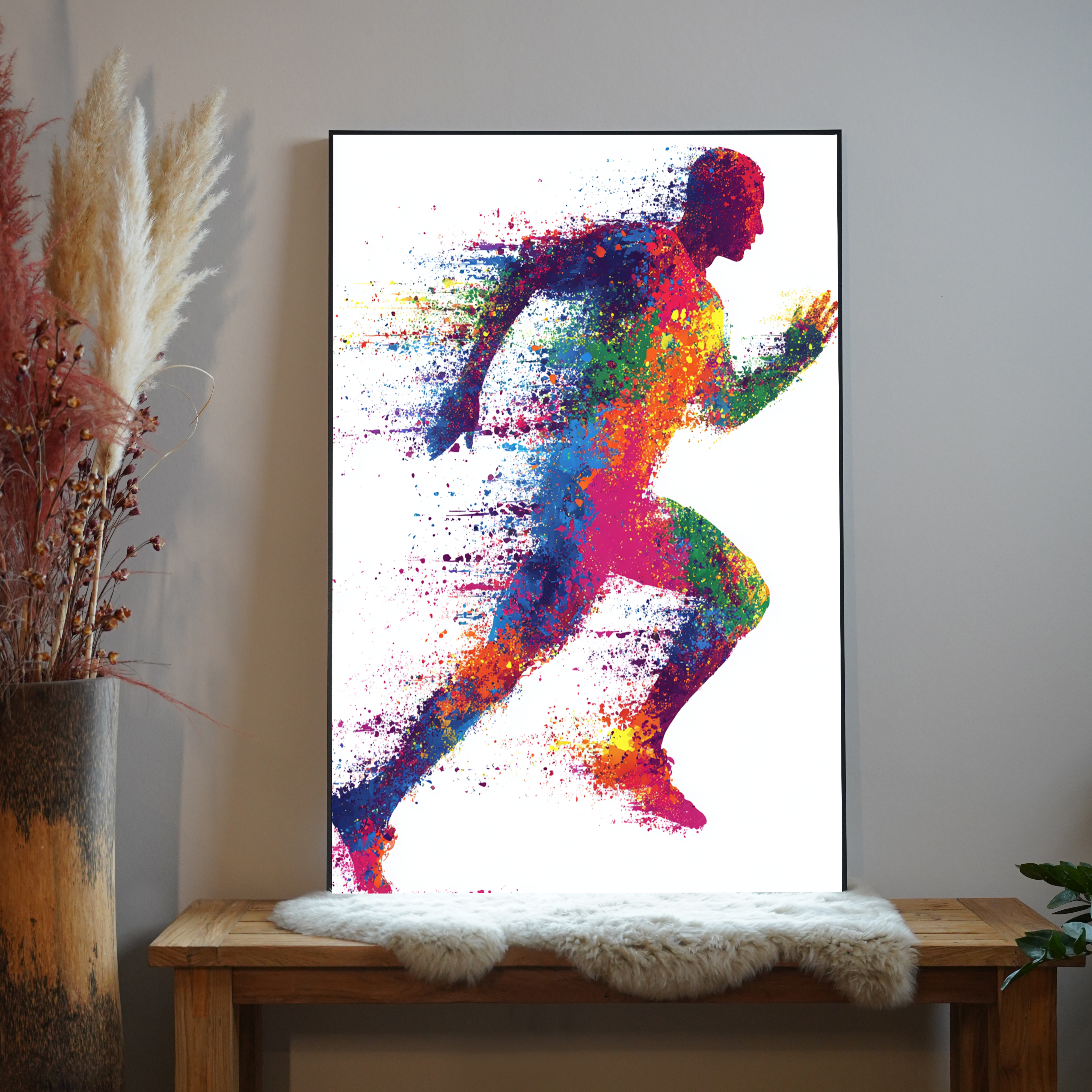 Läufer Bunt Abstrakt 4 | LED Bild