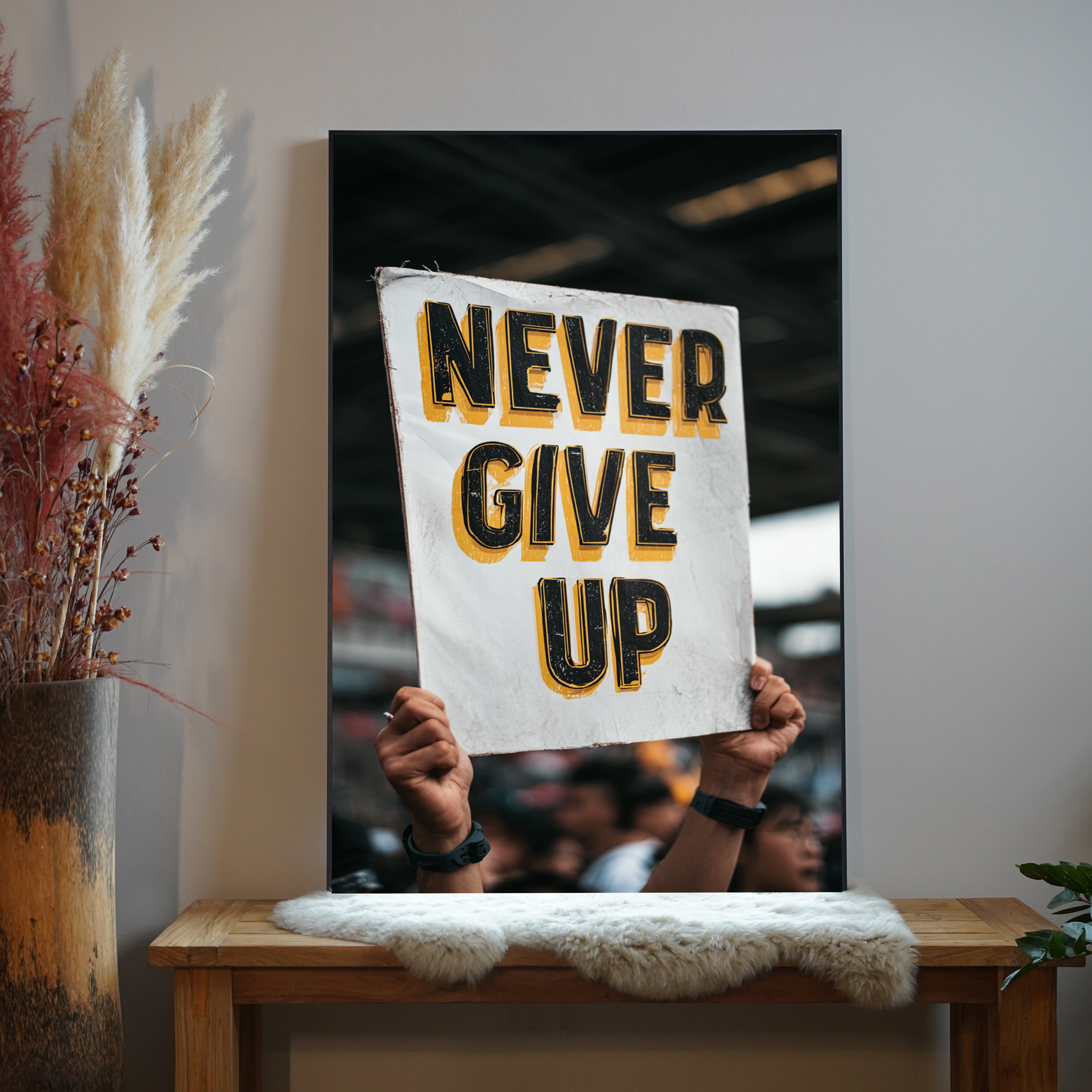 Niemals Aufgeben 1 | LED Bild