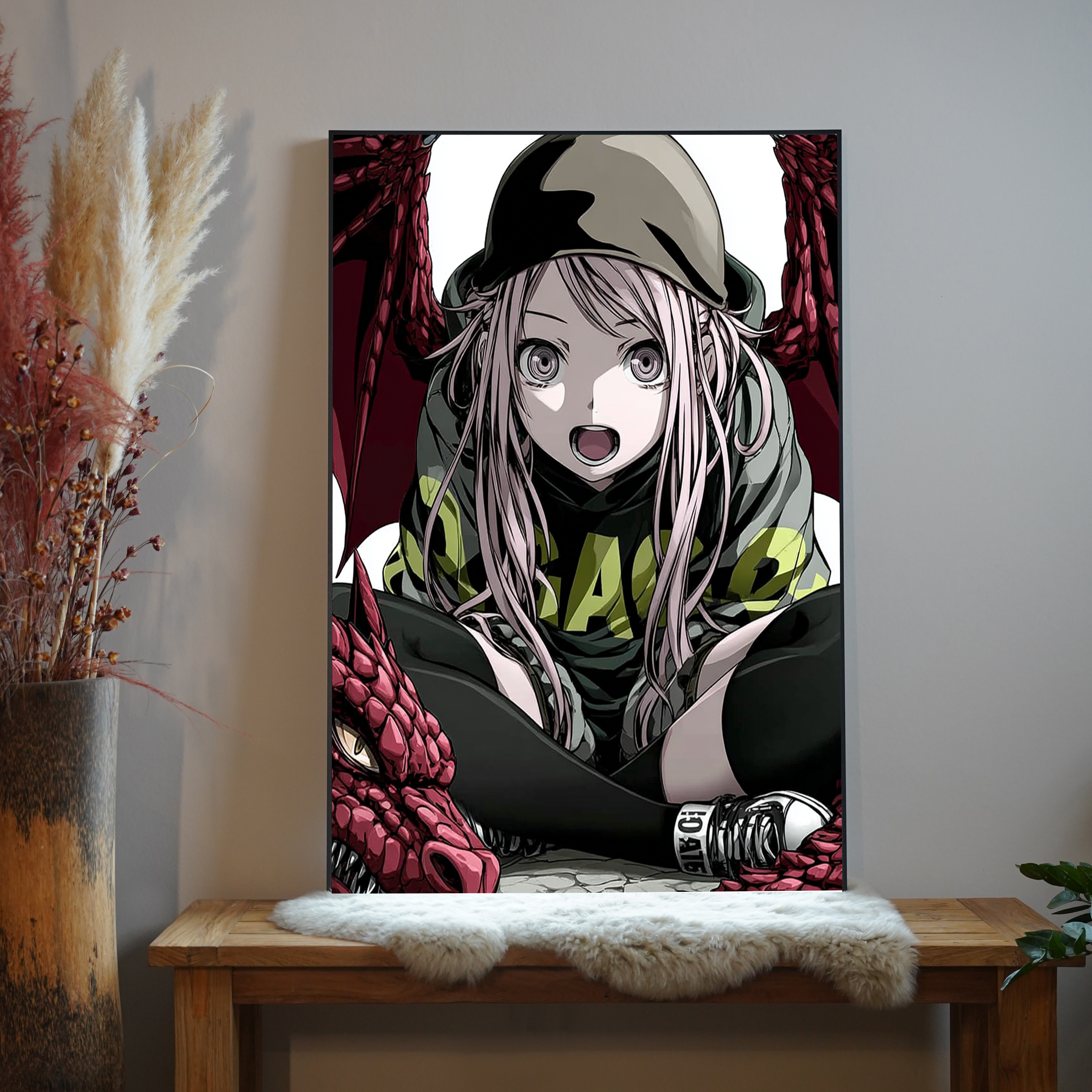 Mädchen Drache Anime 4 | LED Bild