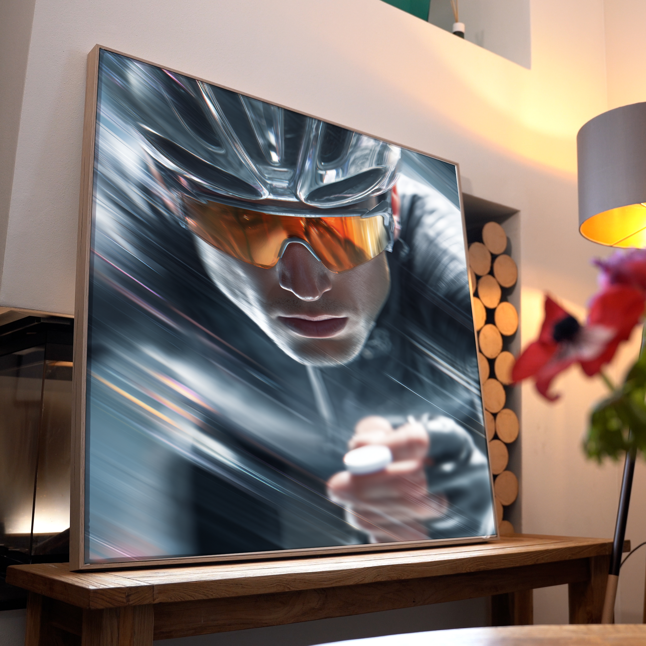 Rennradfahrer 2 | LED Bild