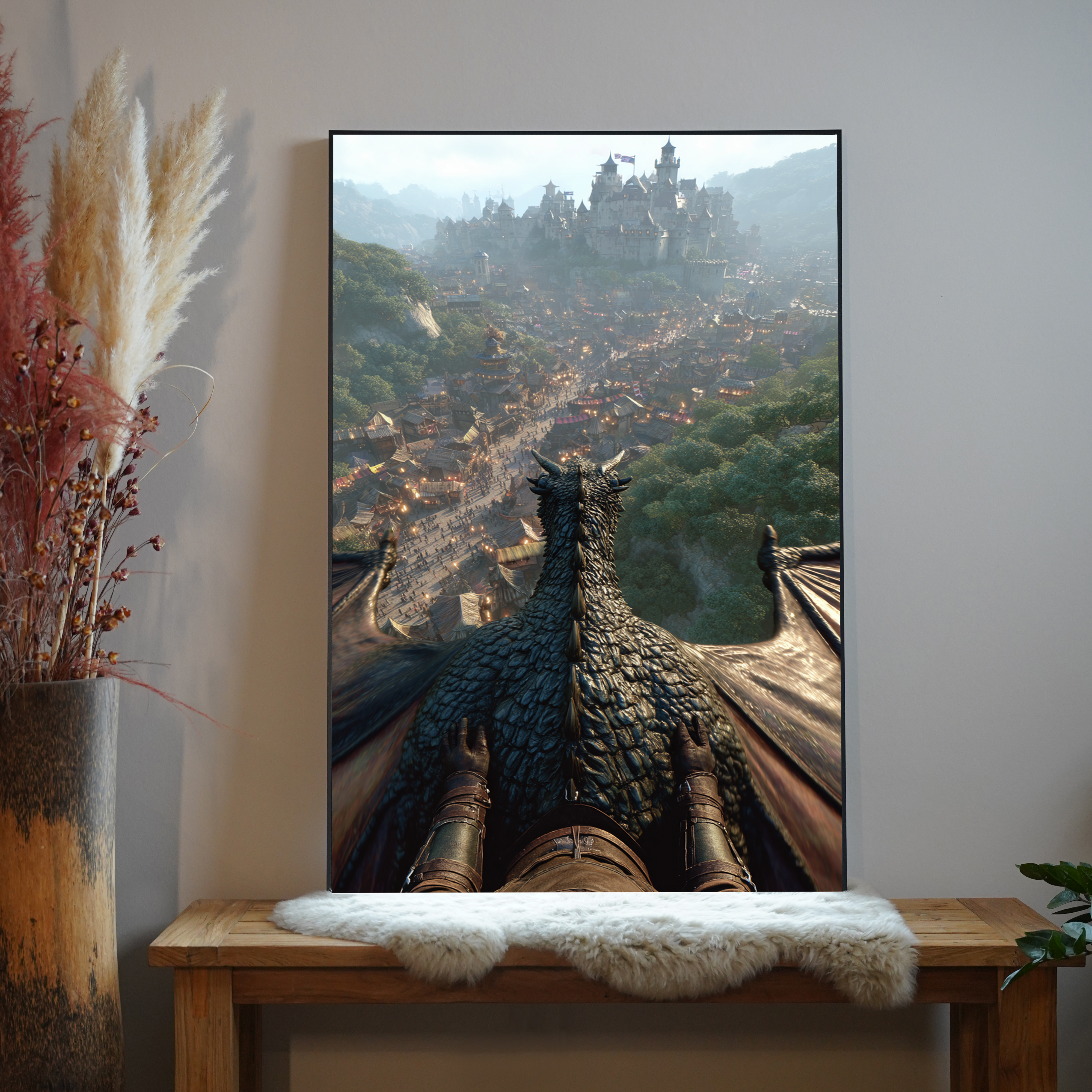 Drachen Reiten 3 | LED Bild