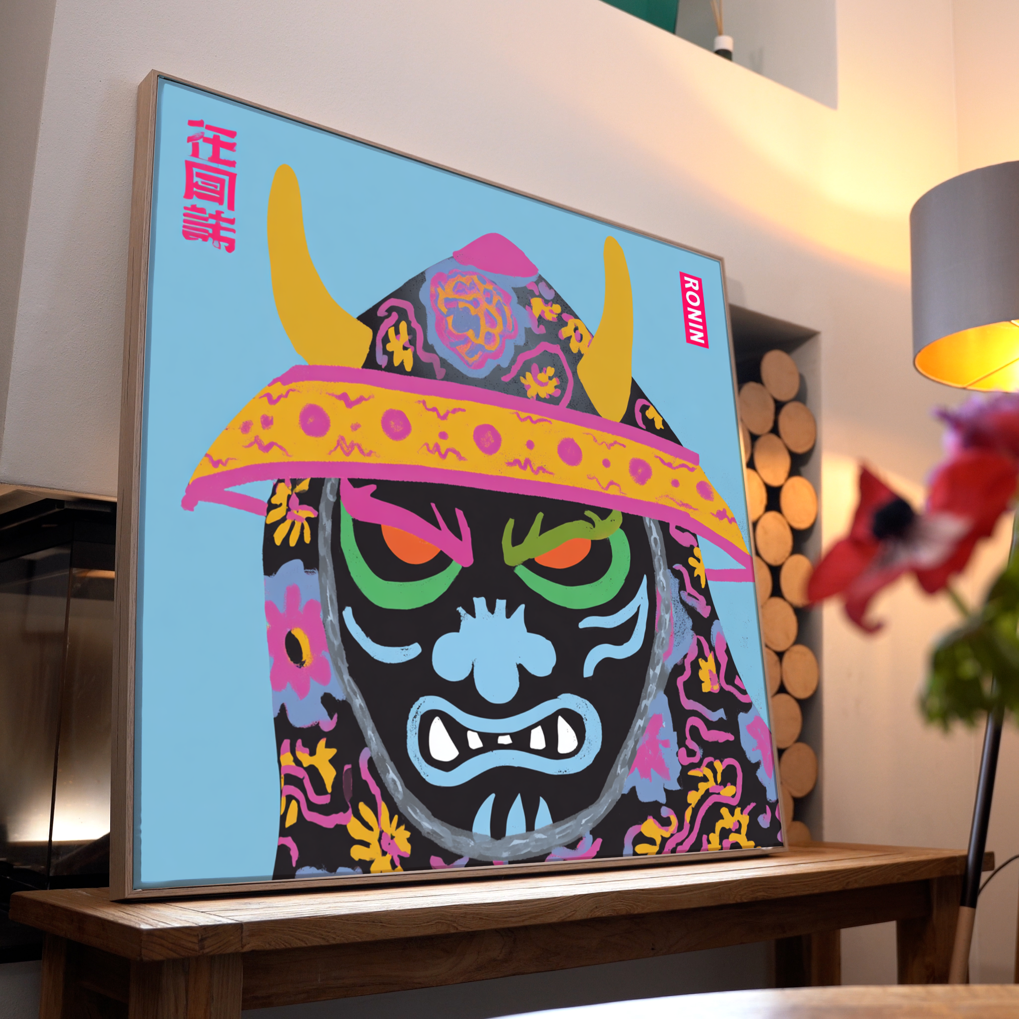 Asiatische Malerei Abstrakt 1 | LED Bild