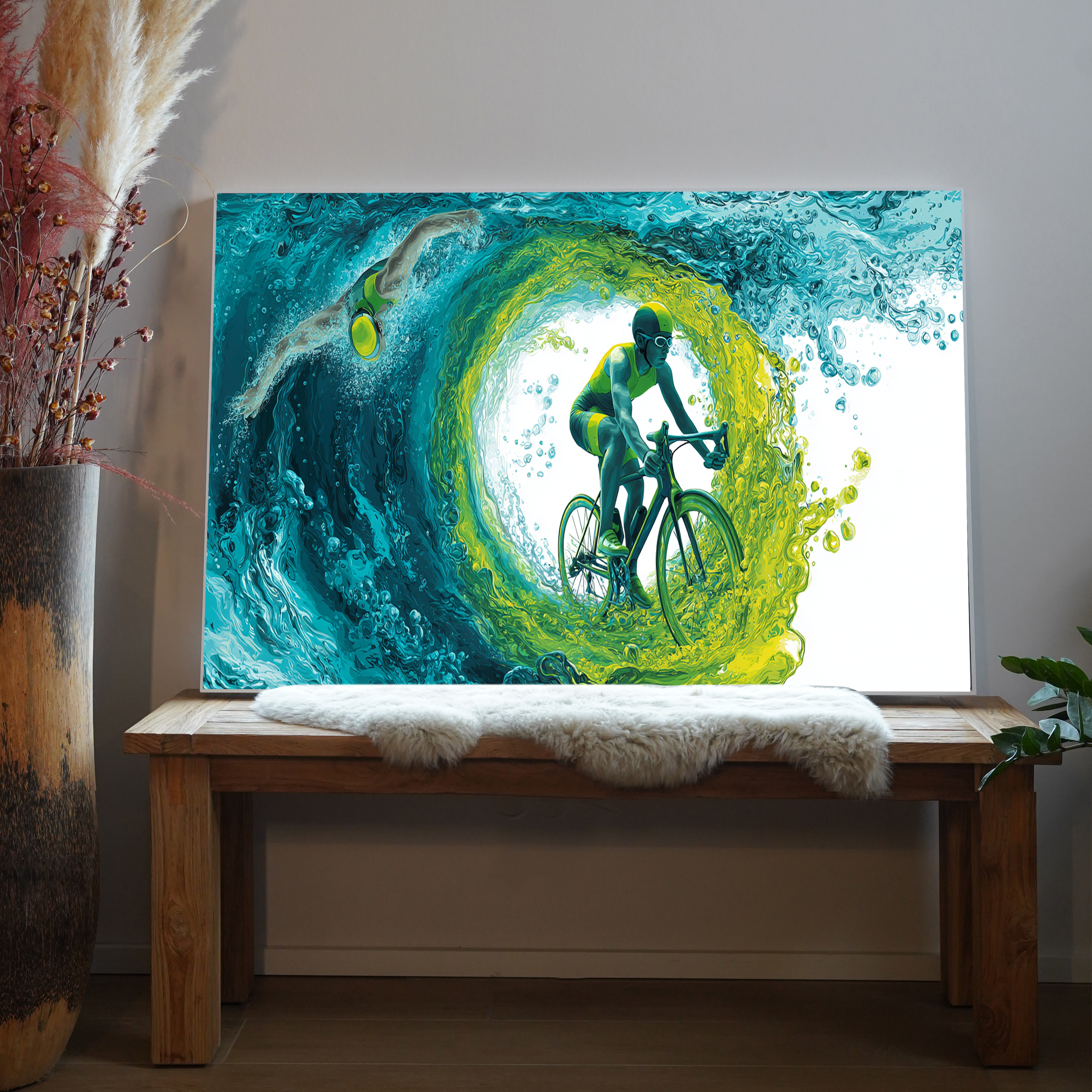 Fahrrad Wasser 1 | LED Bild