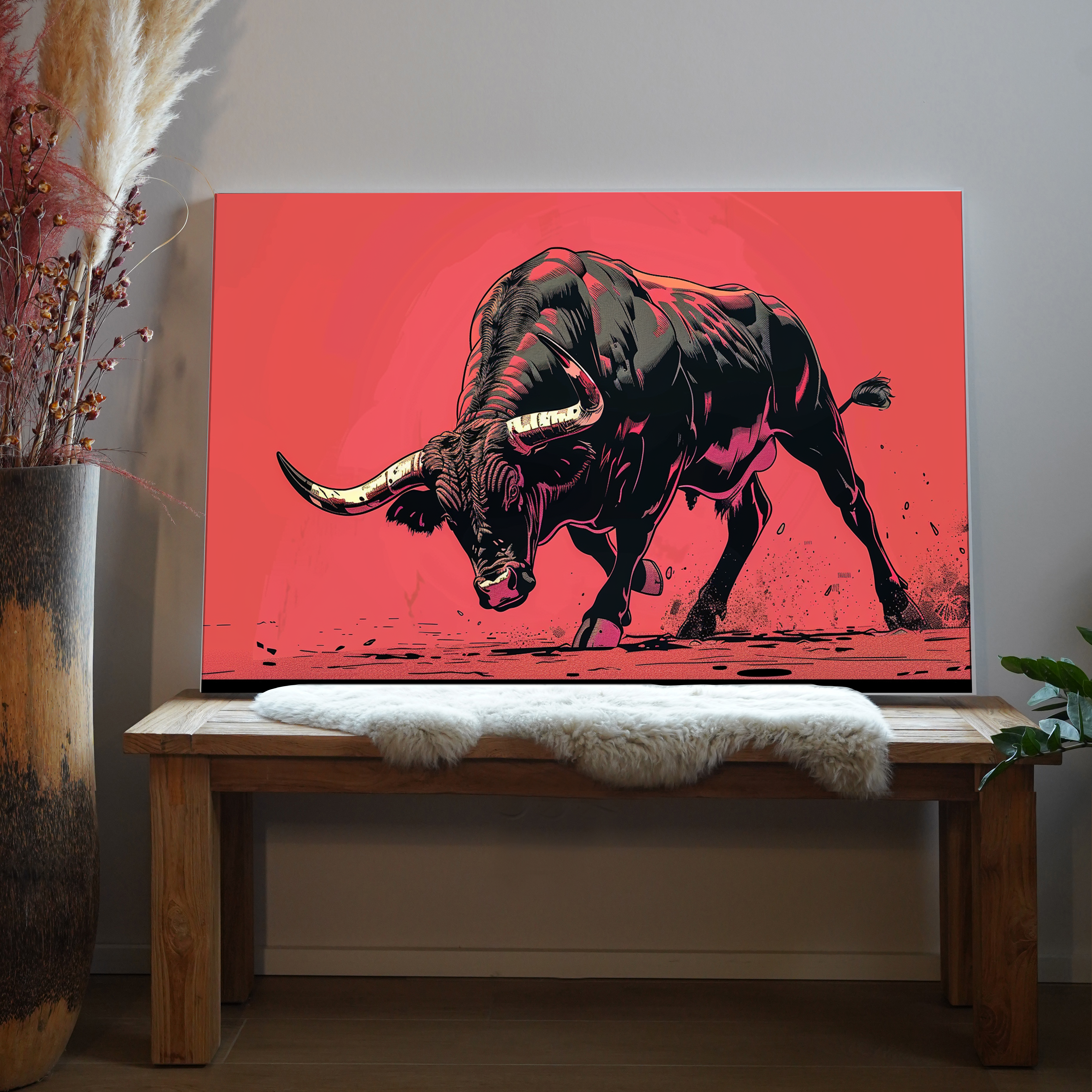 Stier Illustriert 1 | LED Bild