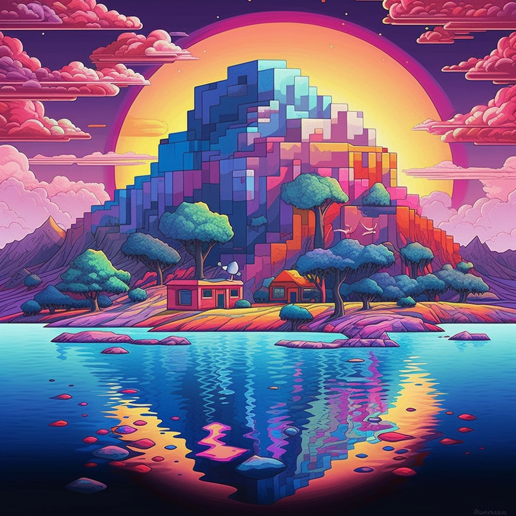 Artwork | 16-Bit World | LED Bild