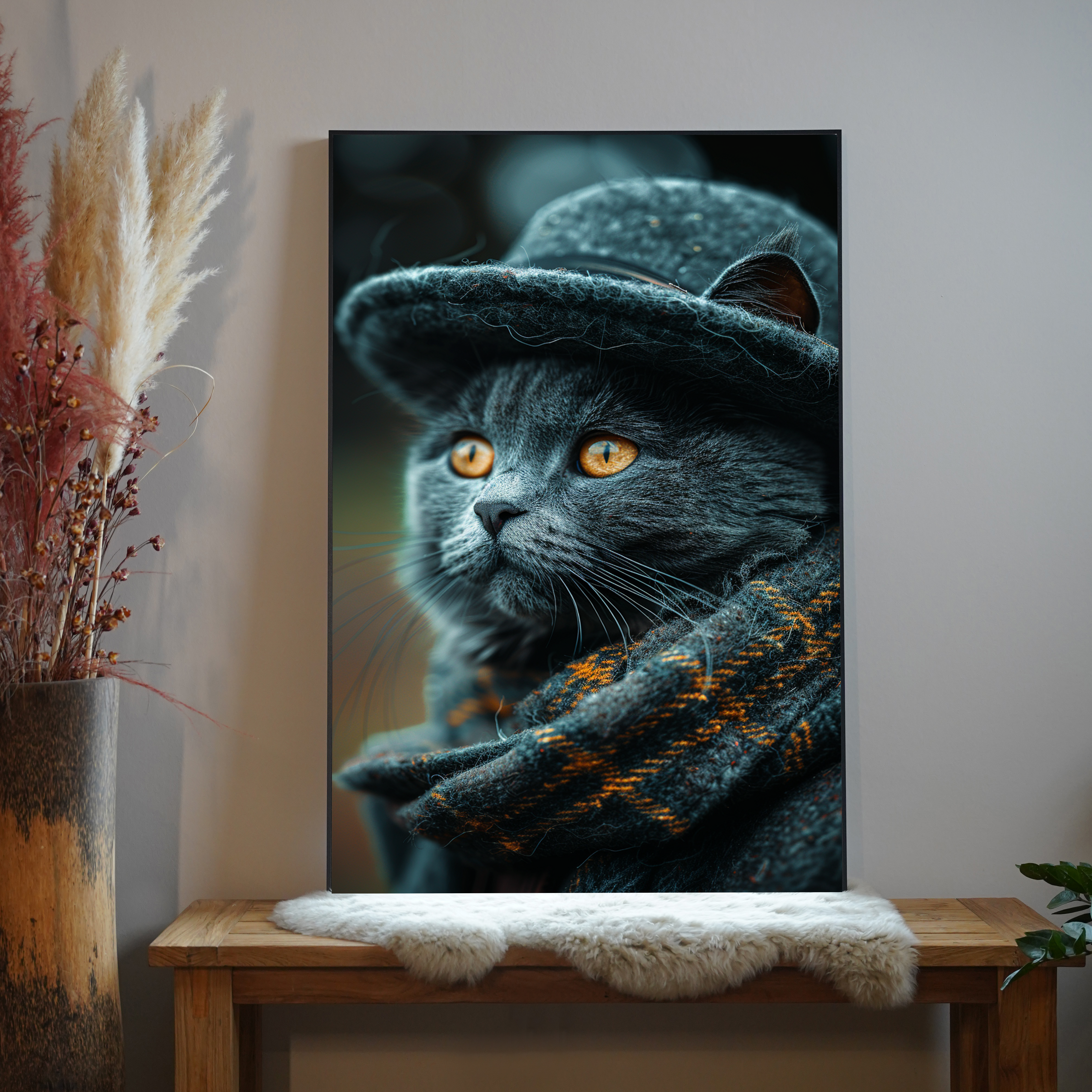 Katze Elegant 1 | LED Bild