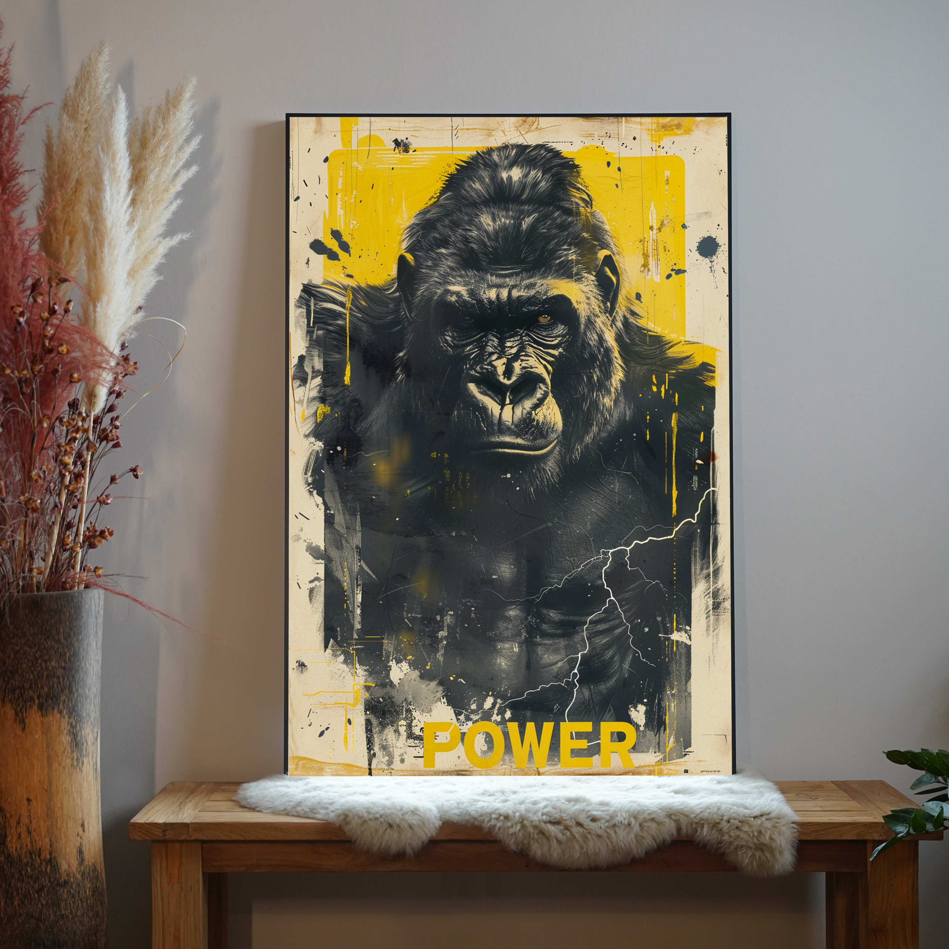 Gorilla Illustriert 1 | LED Bild