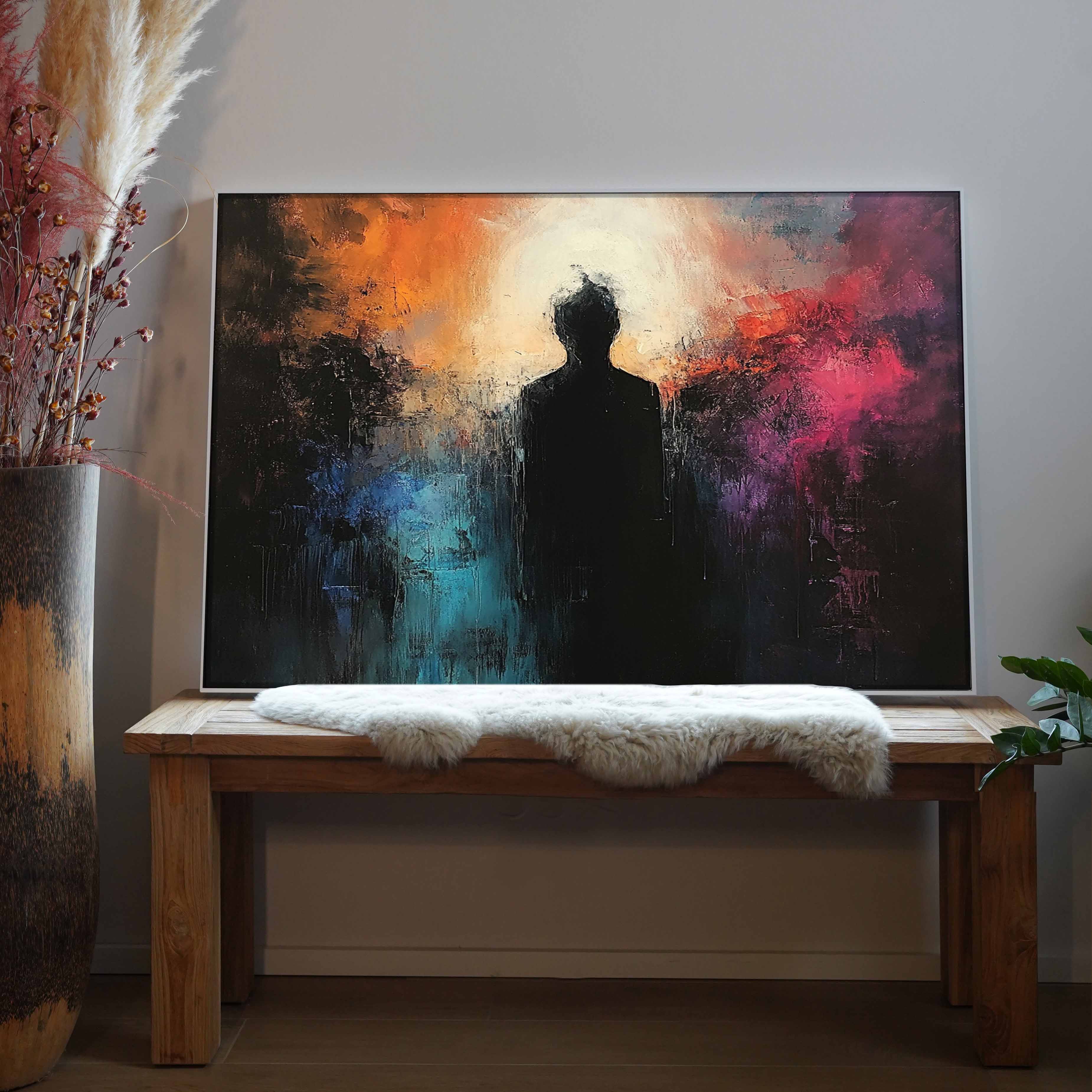 Bunte Schatten Silhouette | LED Bild