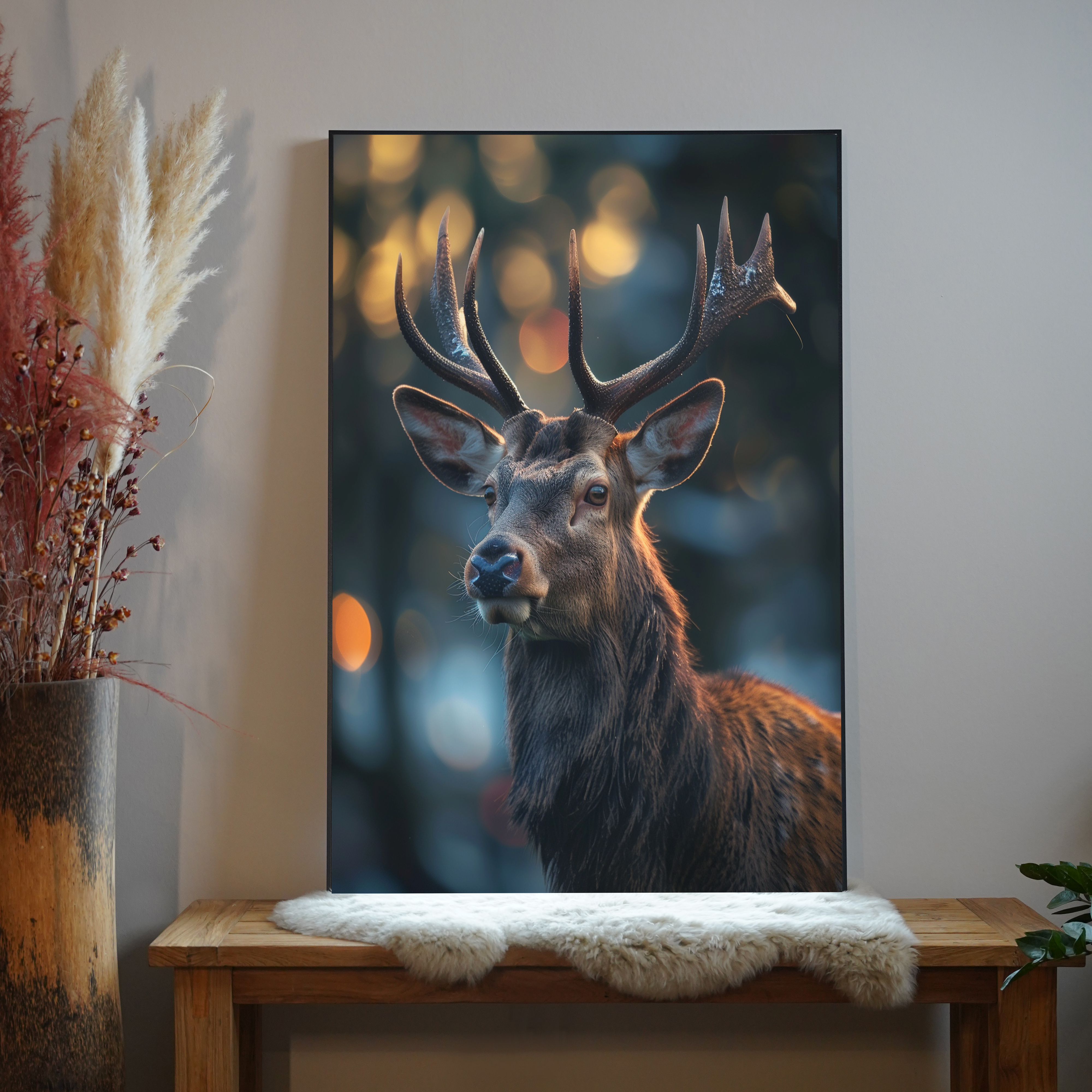 Hirsch Portrait | LED Bild