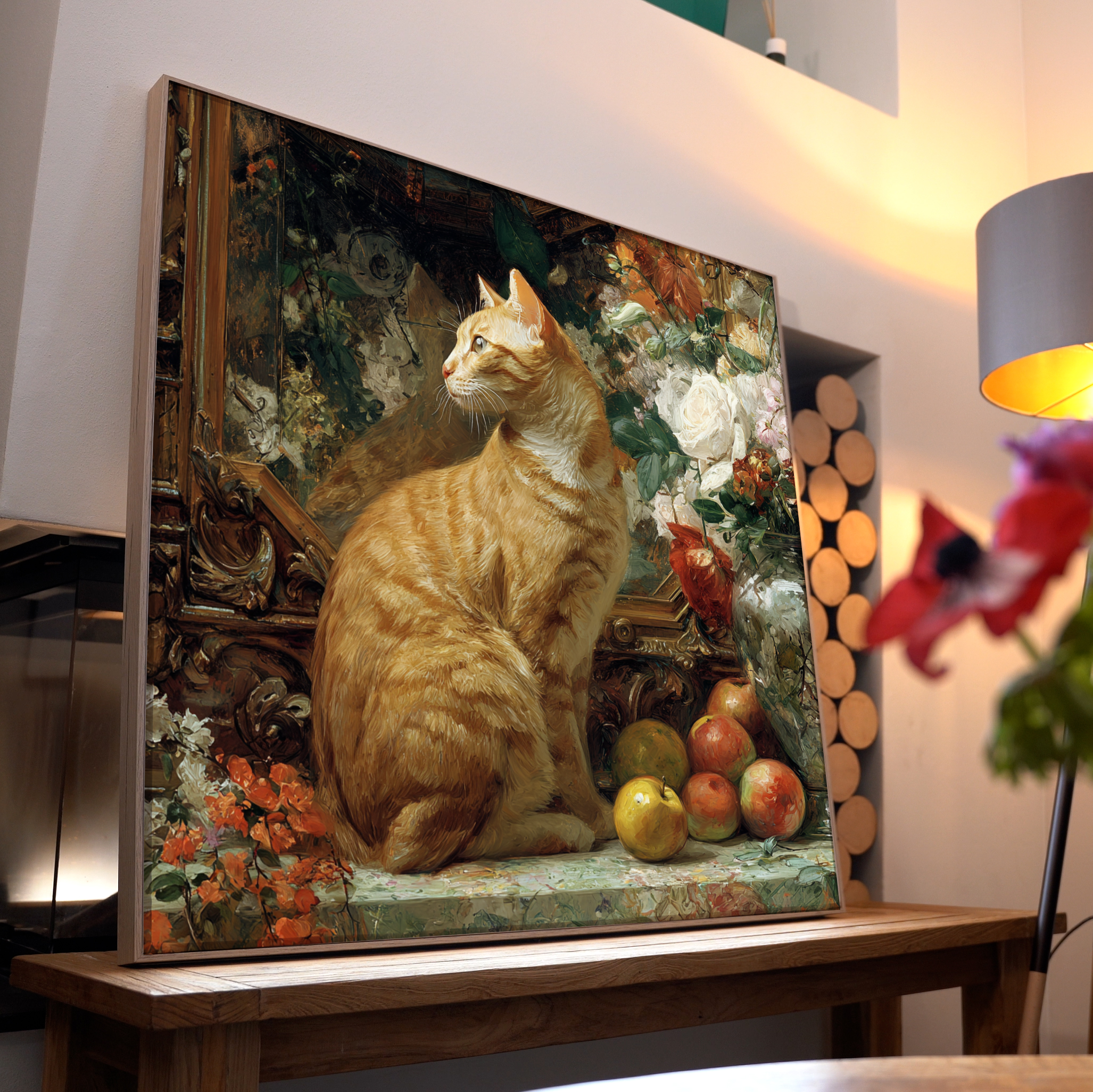 Katze Illustriert 4 | LED Bild