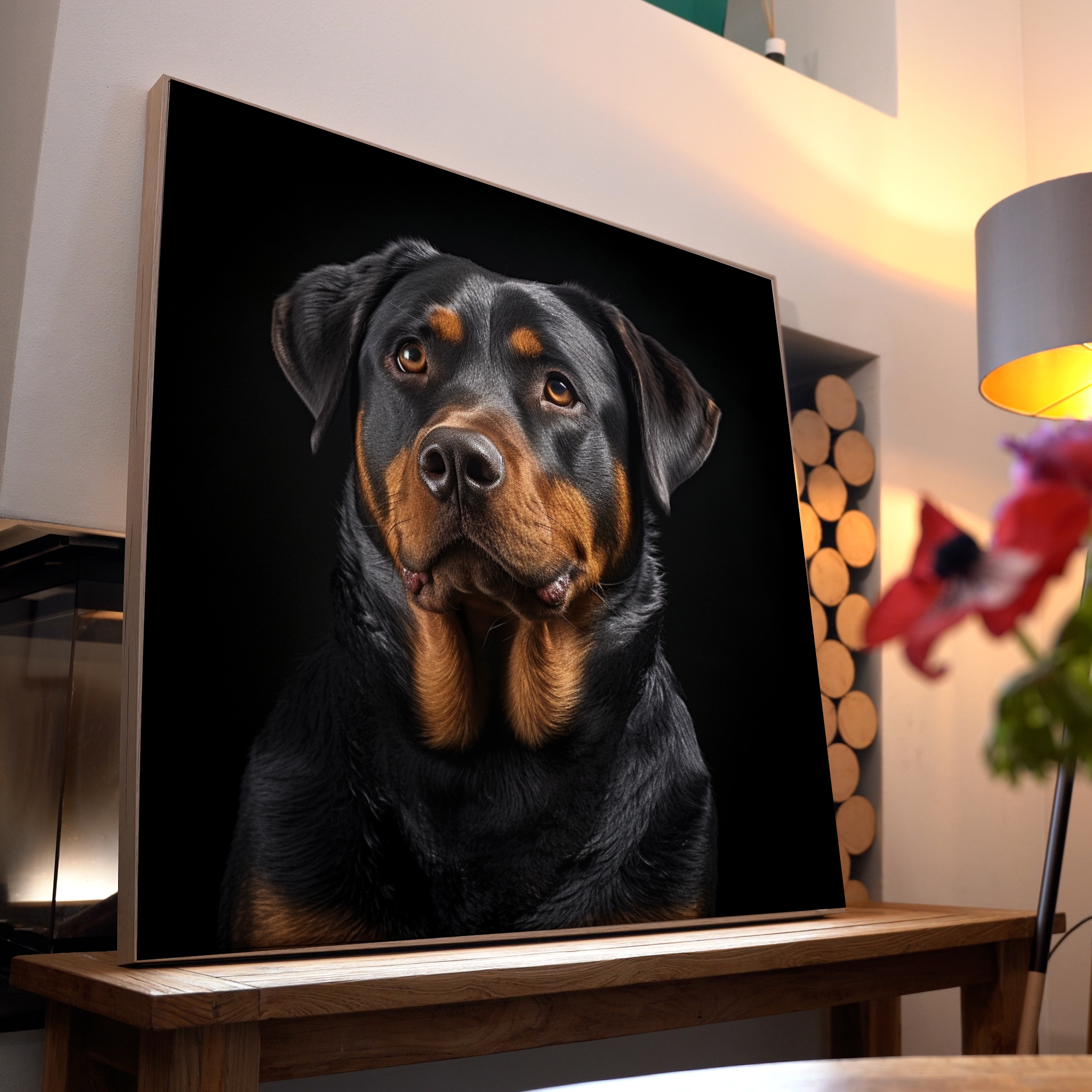 Rottweiler Portrait | LED Bild
