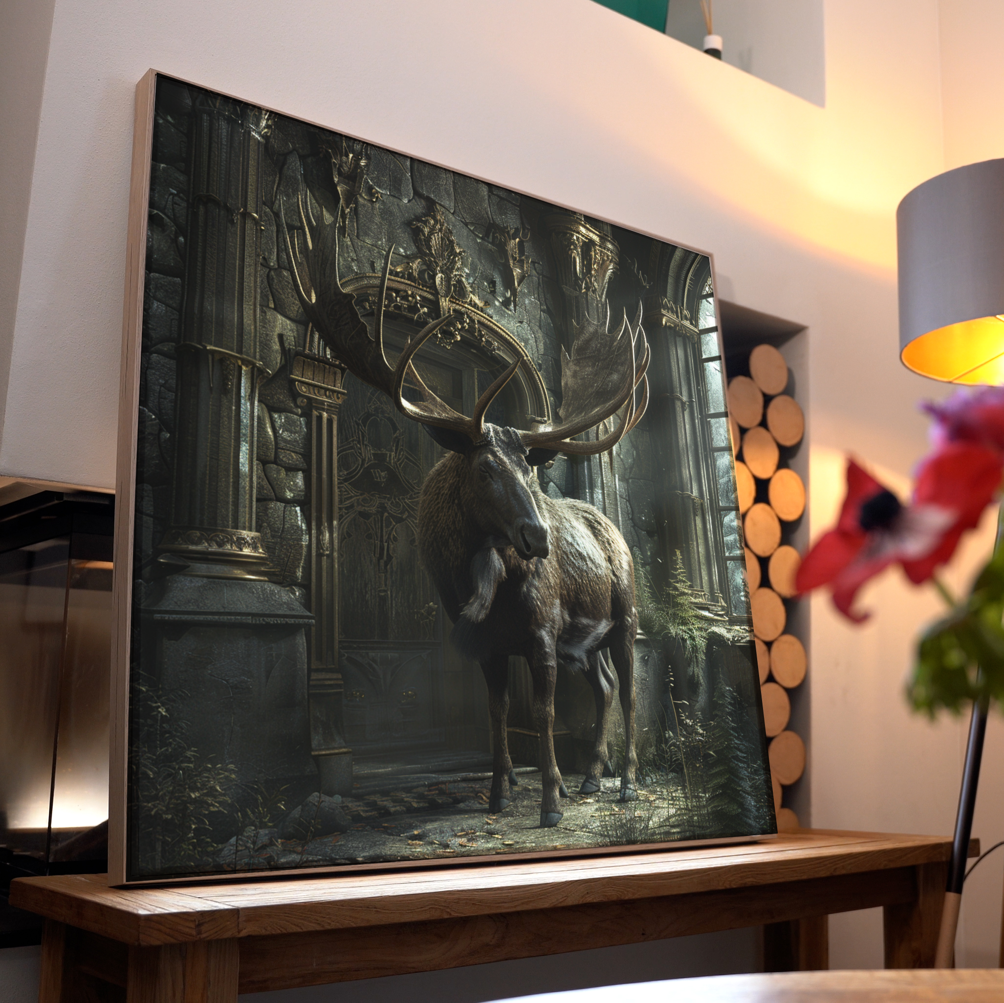 Elch im Herrenhaus | LED Bilder