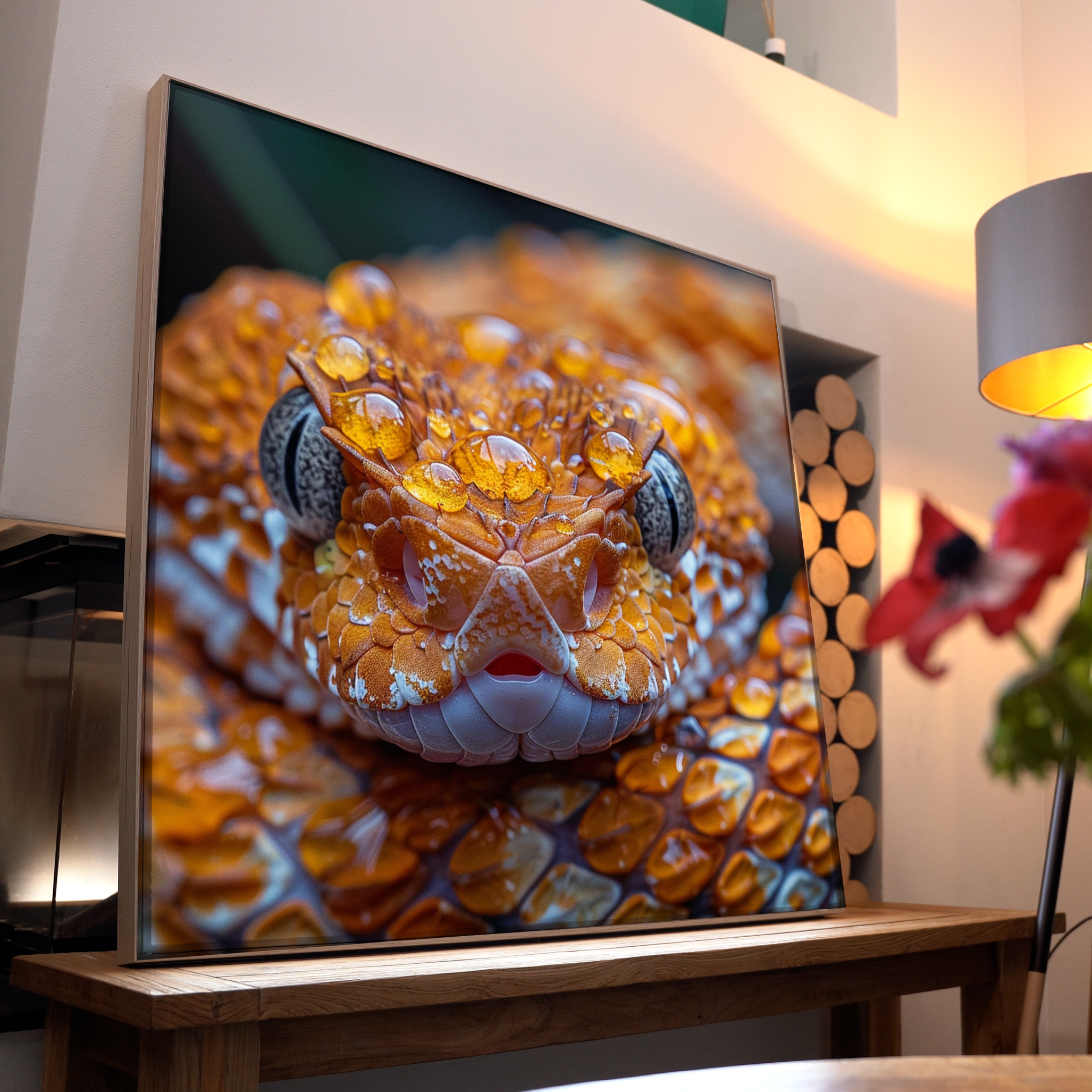 Schlange Portrait 8 | LED Bild