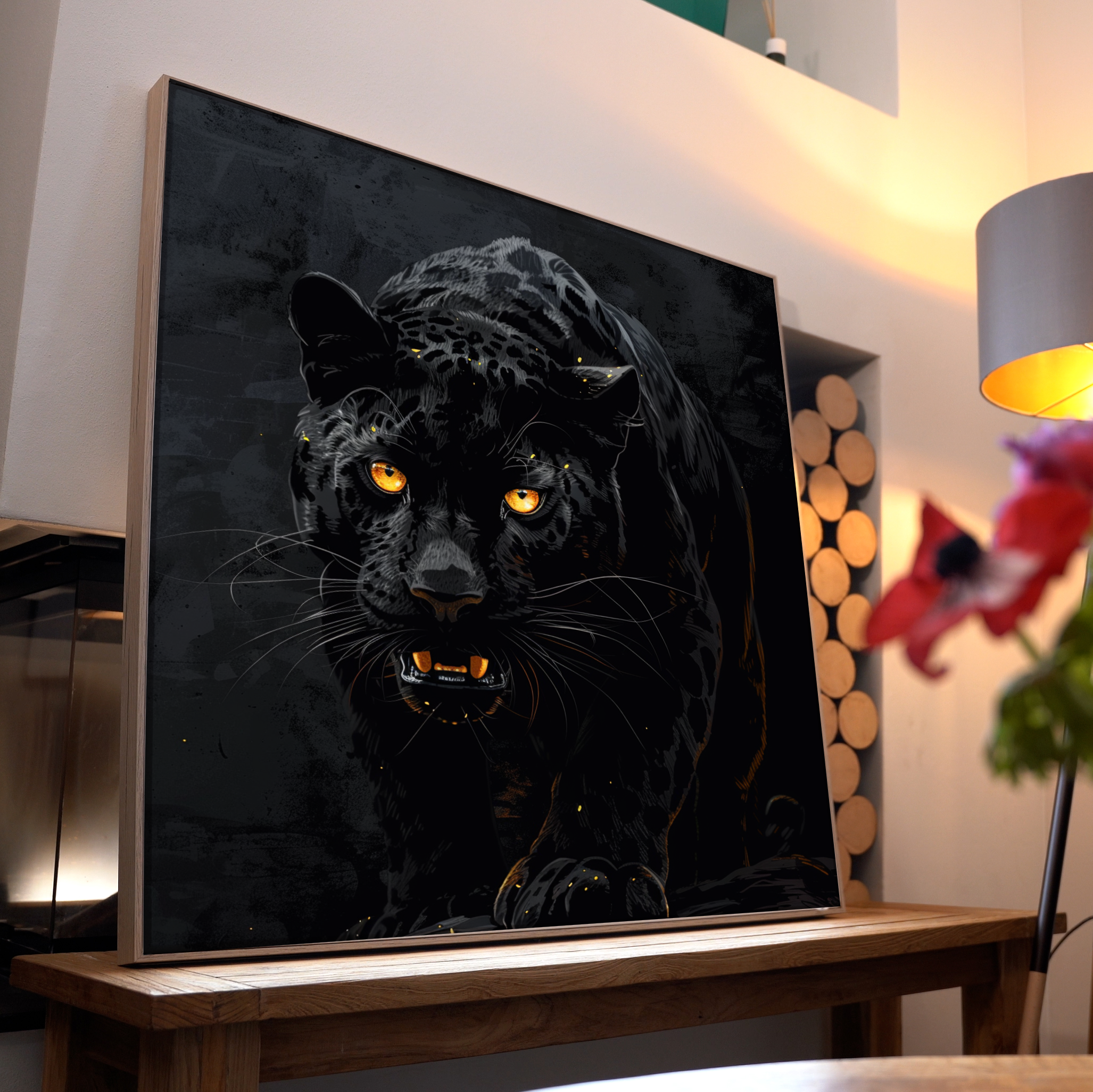 Schwarzer Panther | LED Bild