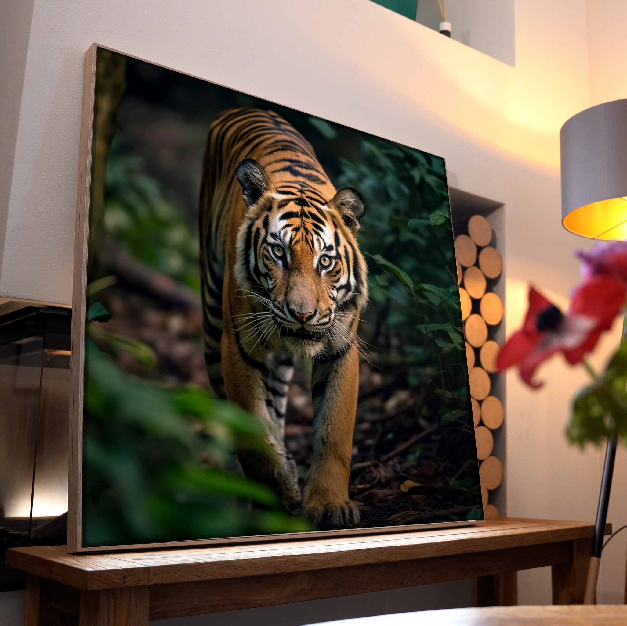 Tiger im Dschungel 1 | LED Bild