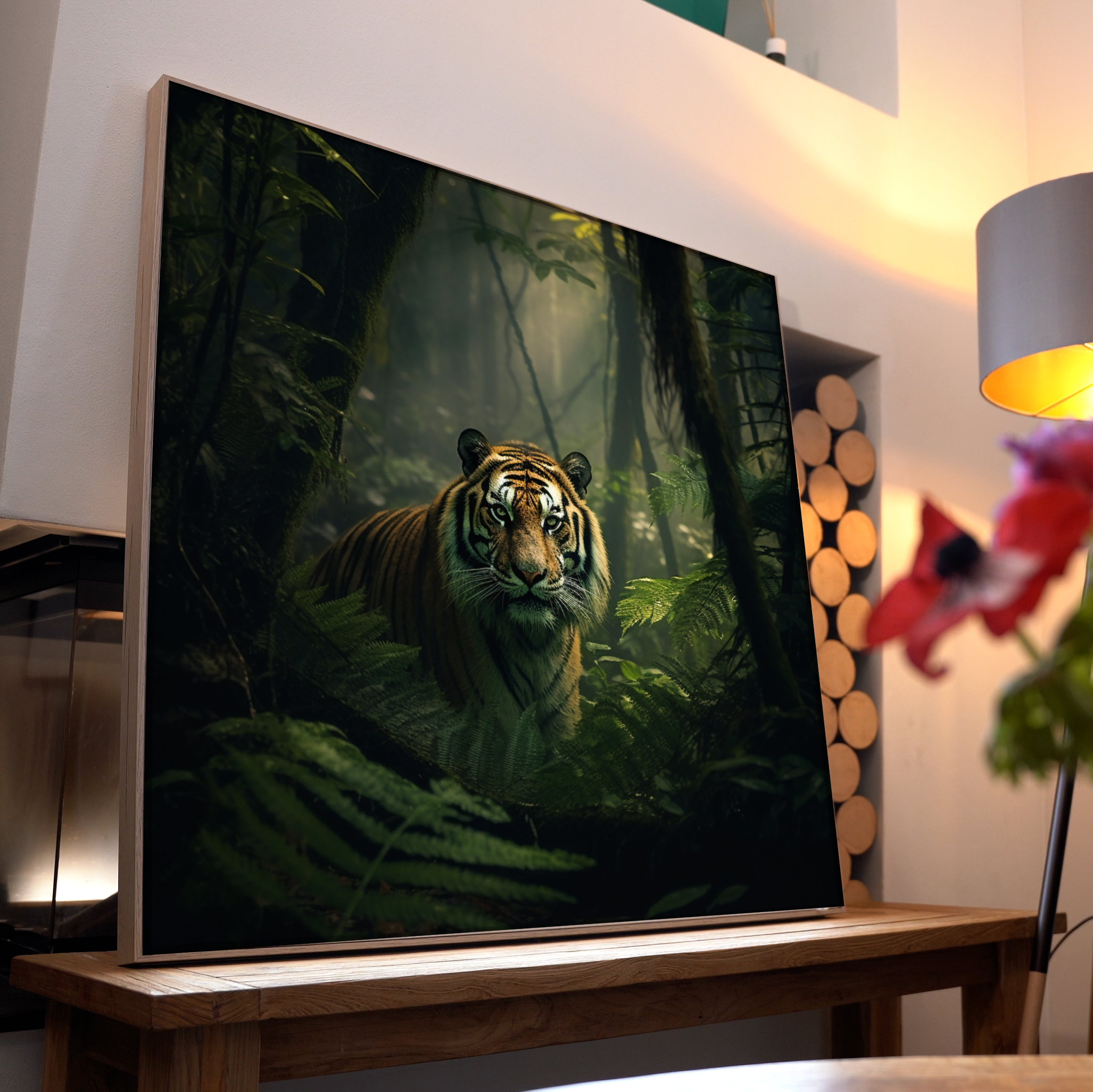 Tiger im Dschungel 3 | LED Bild