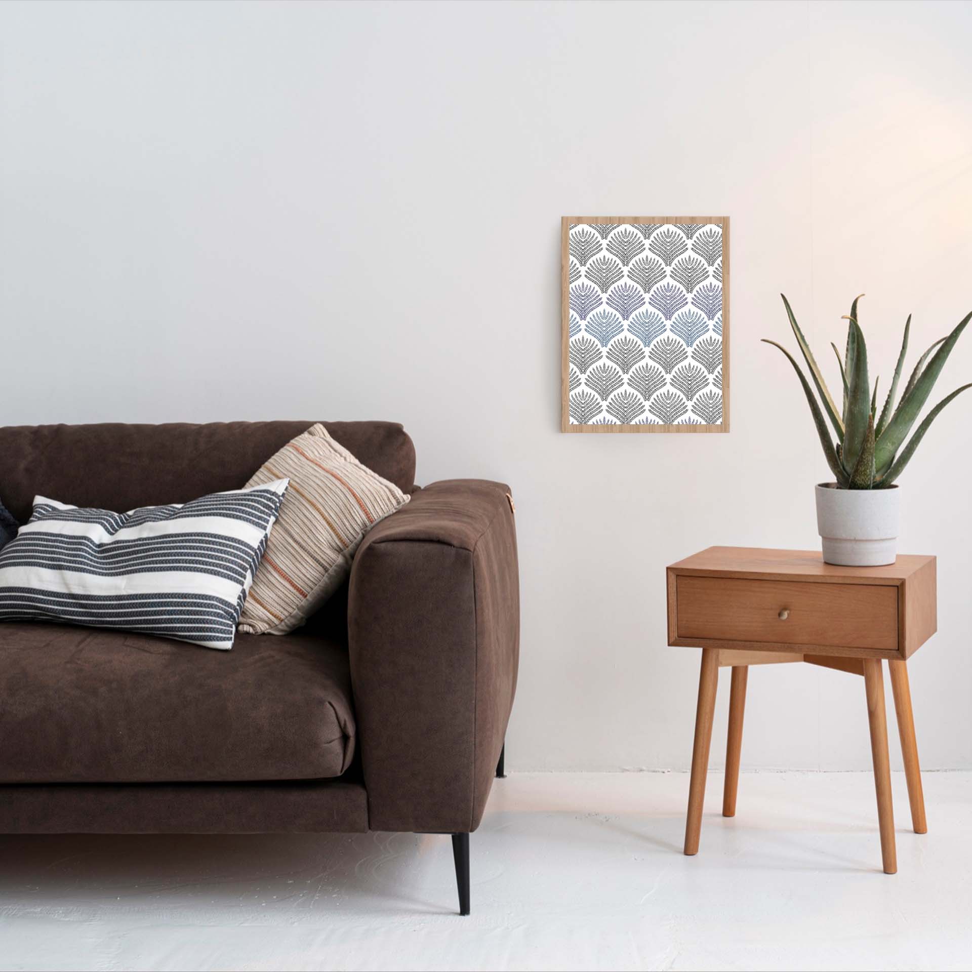 Hochwertiger MDF-Bilderrahmen (ohne LED) für wechselbare Motive