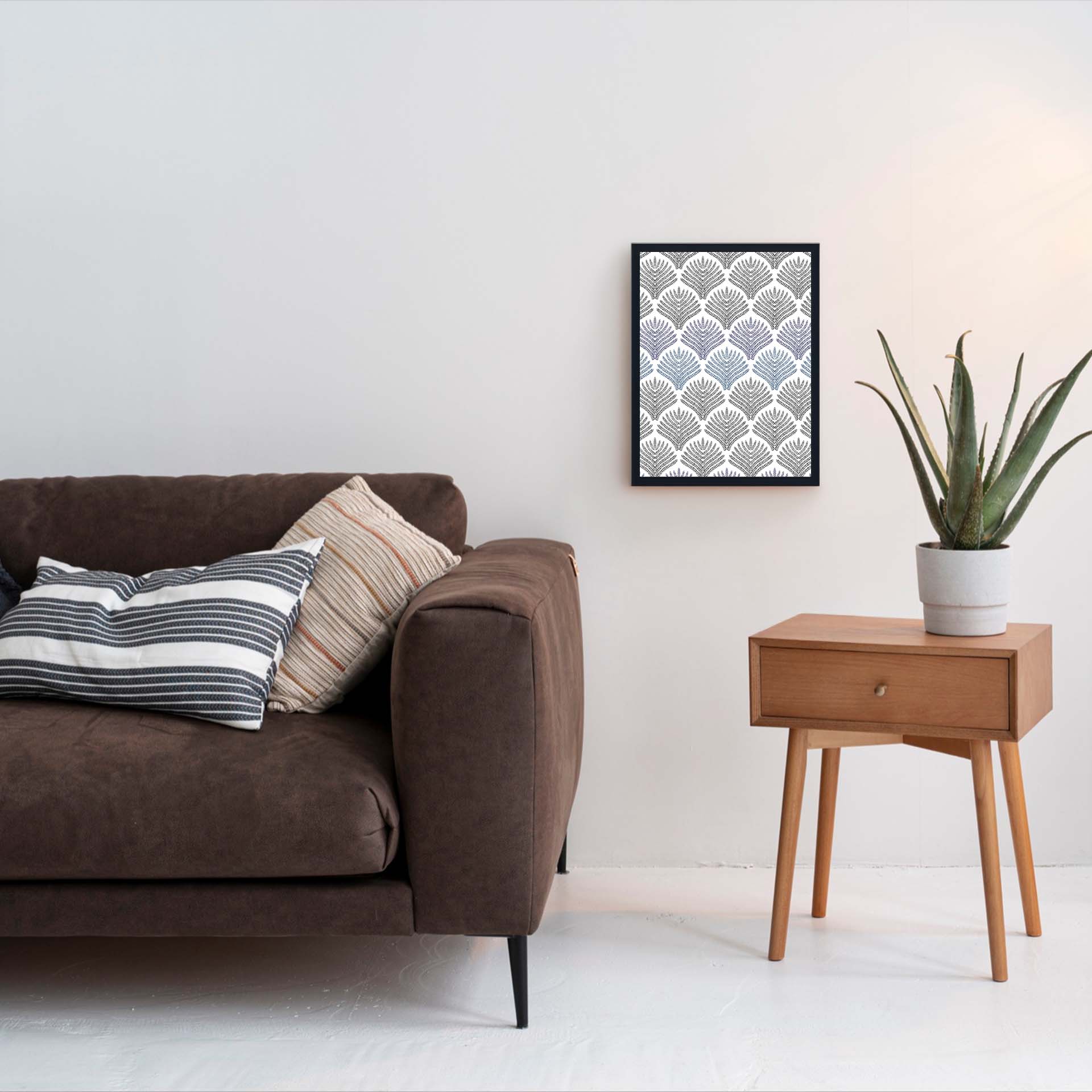 Hochwertiger MDF-Bilderrahmen (ohne LED) für wechselbare Motive