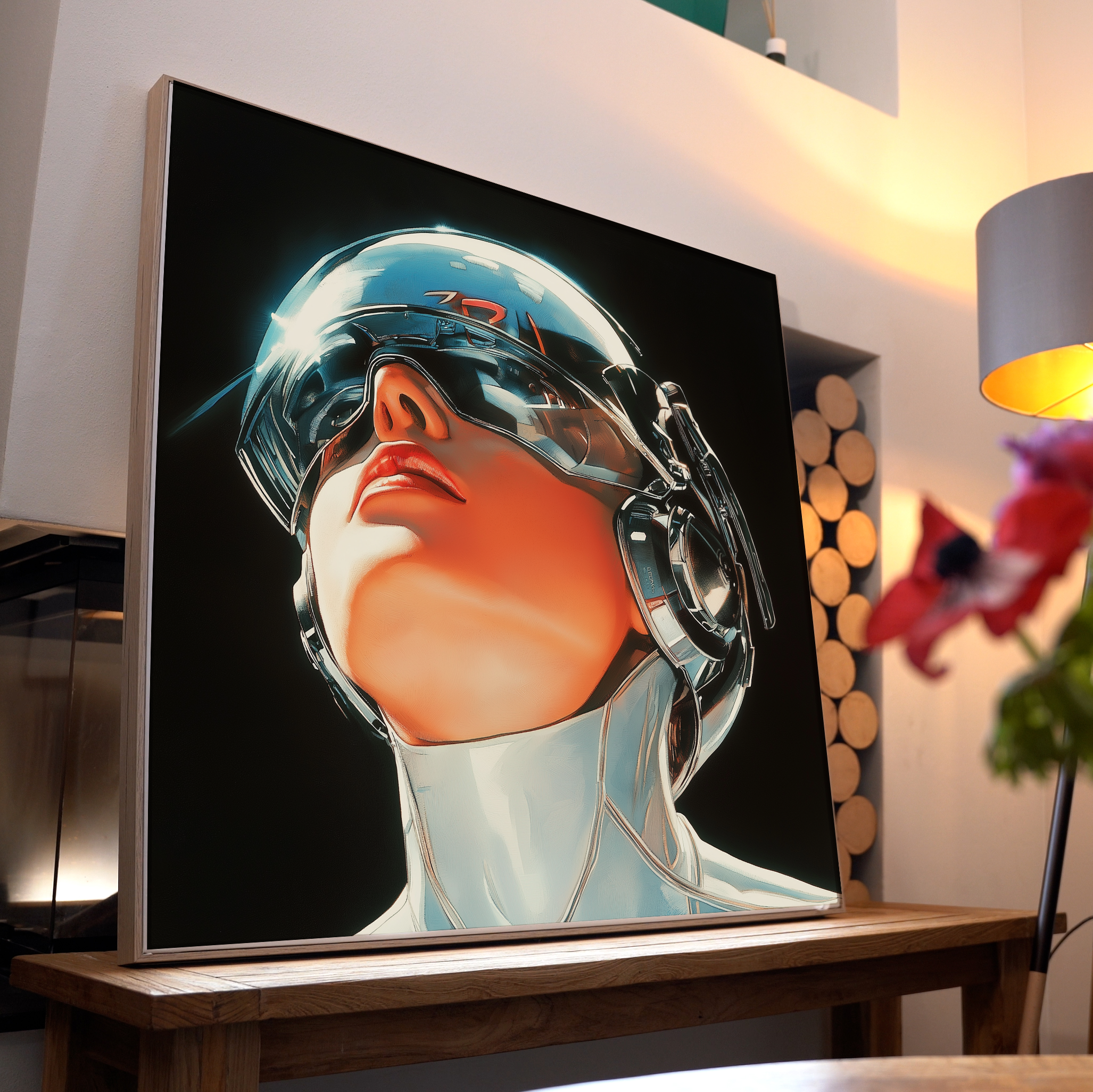 Frau aus der Zukunft | LED Bild