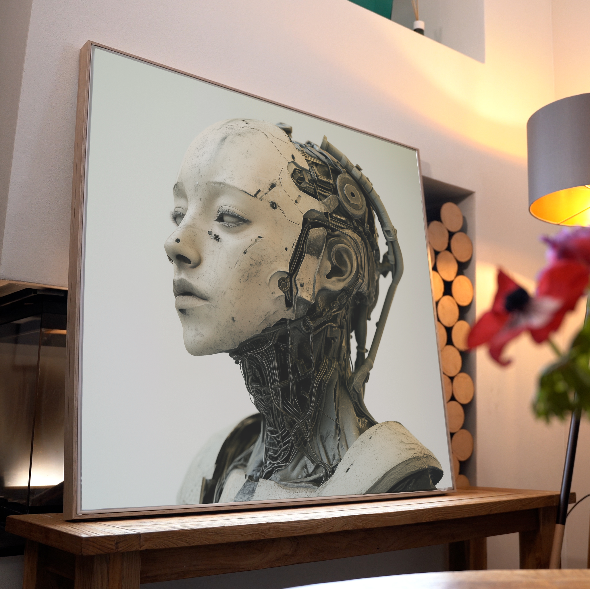 Weiblicher Roboter | LED Bild