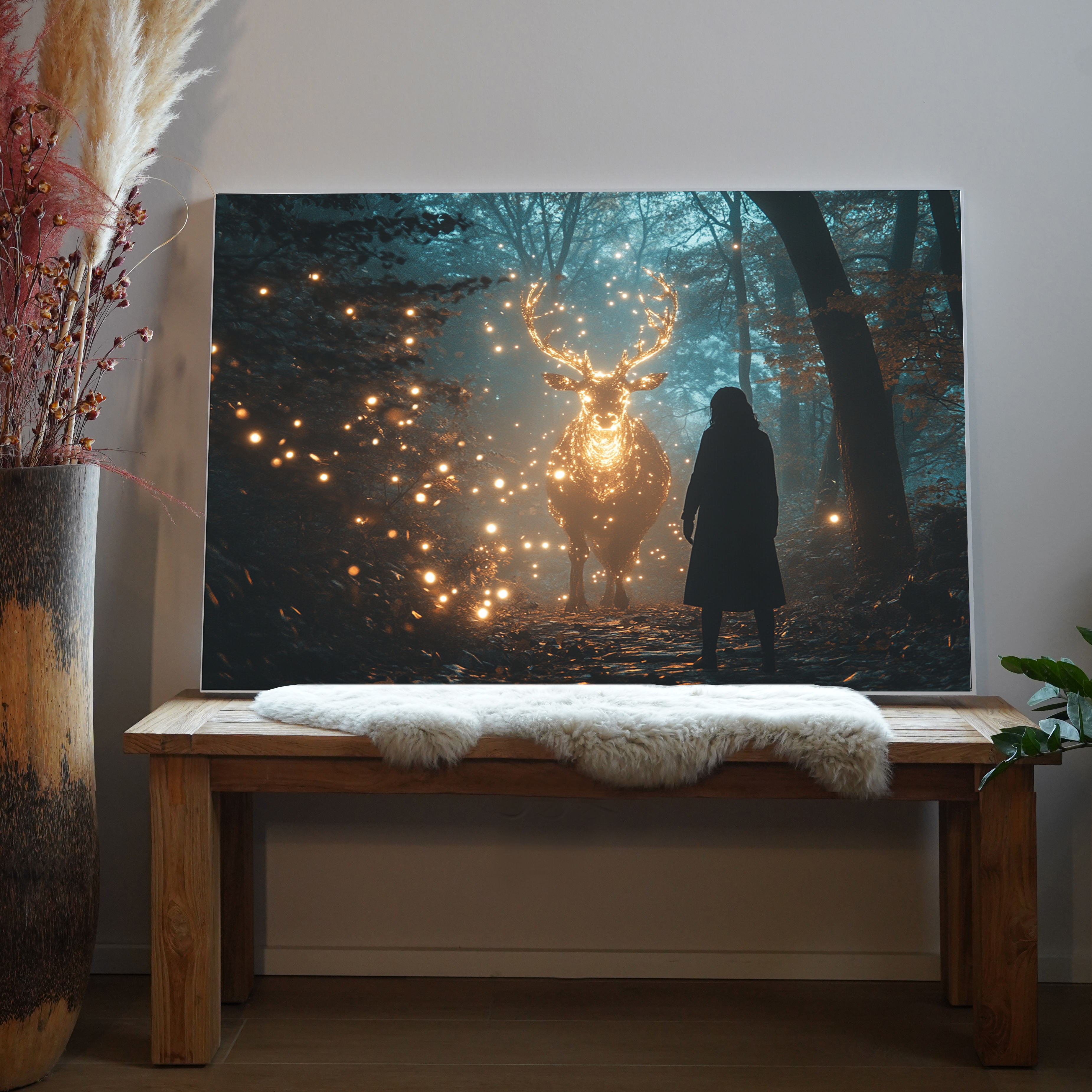 Mystischer Hirsch 2 | LED Bild