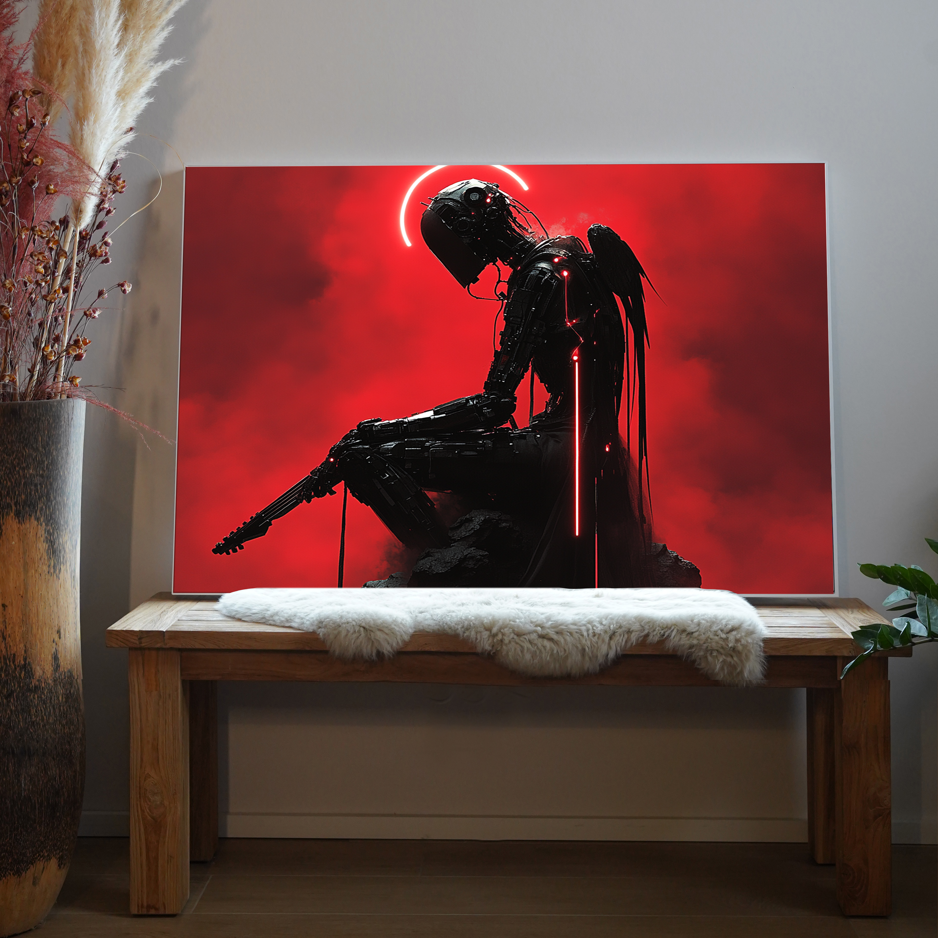 Roboter mit Gitarre 1 | LED Bild