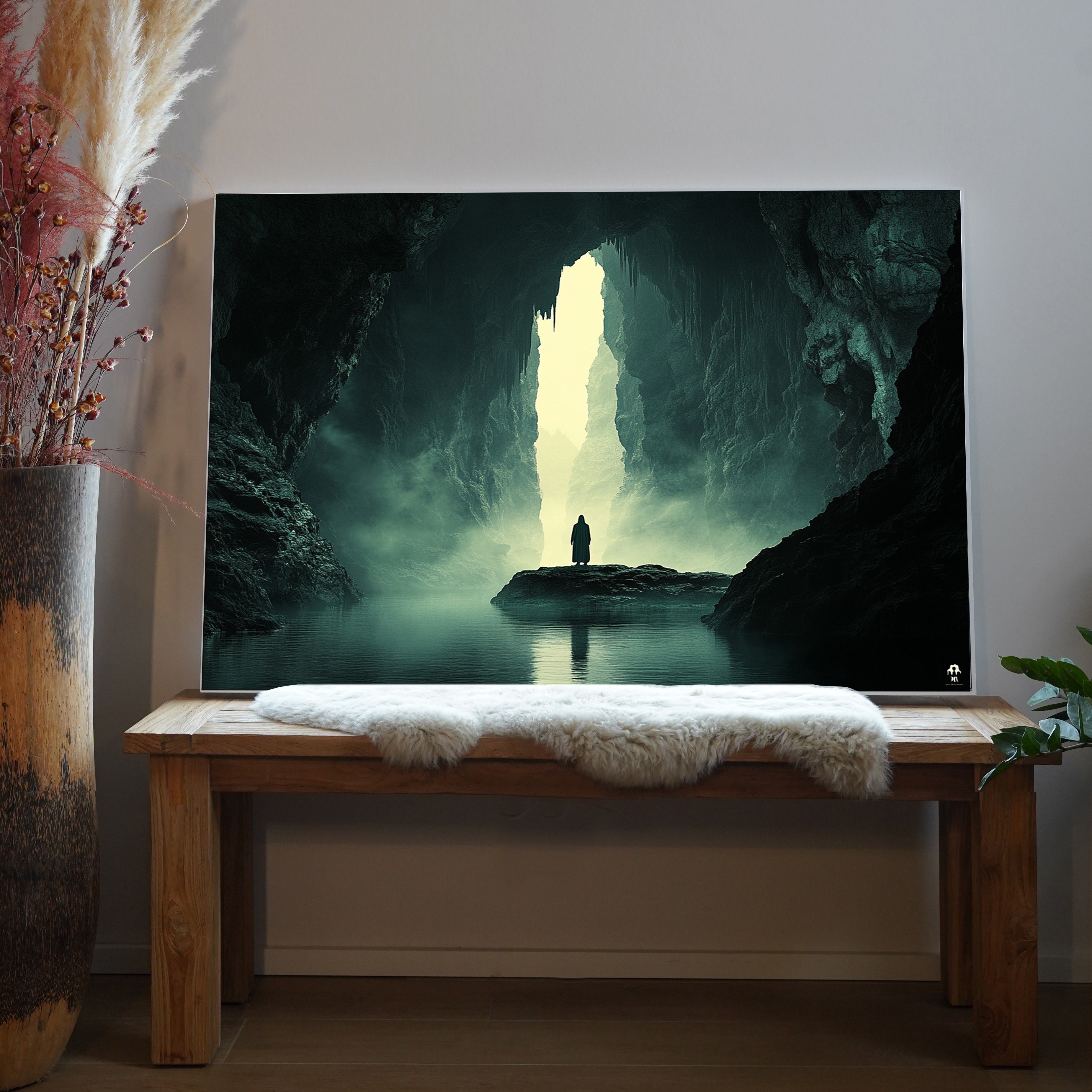 Dunkle Gestalt in Höhle 1 | LED Bild