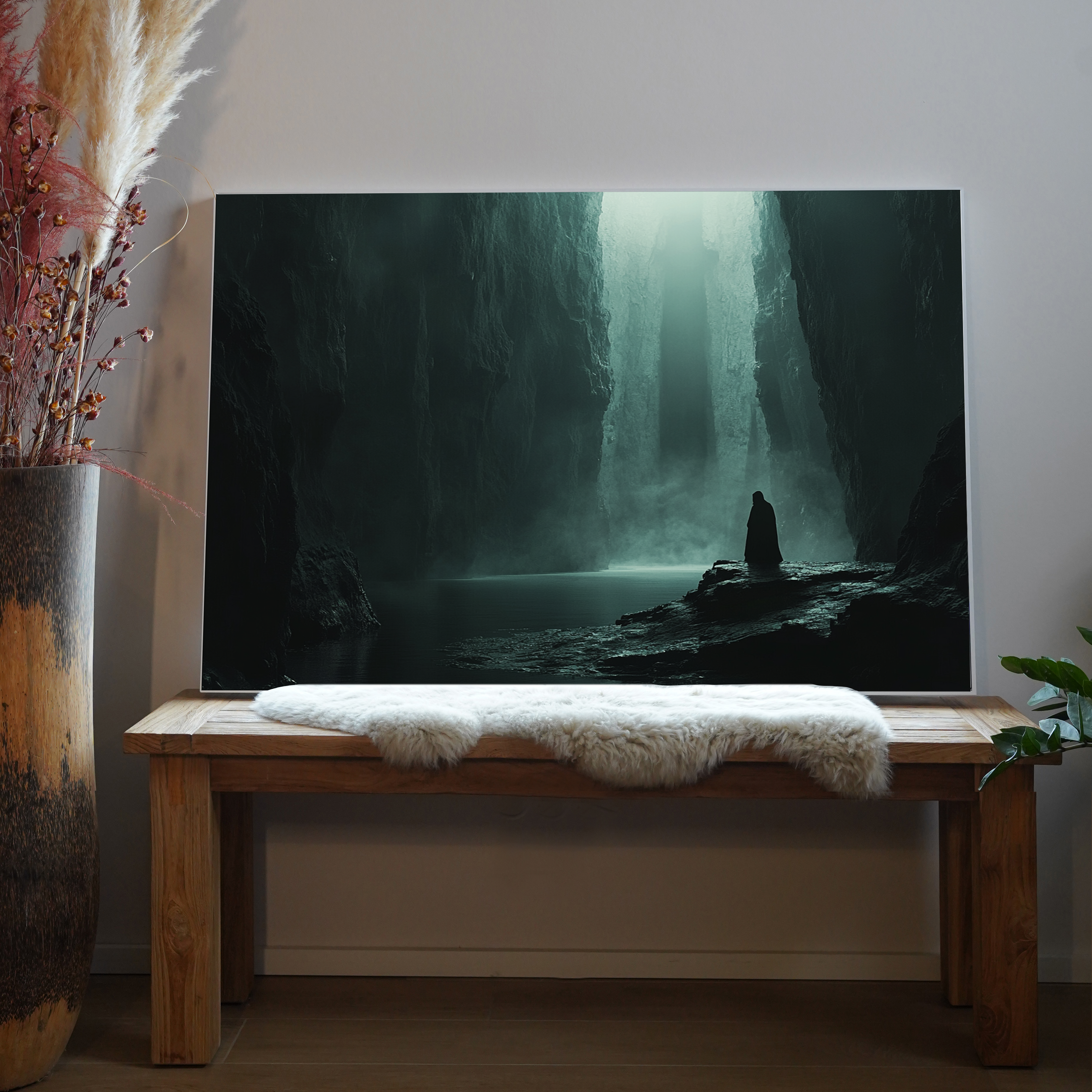 Dunkle Gestalt in Höhle 2 | LED Bild