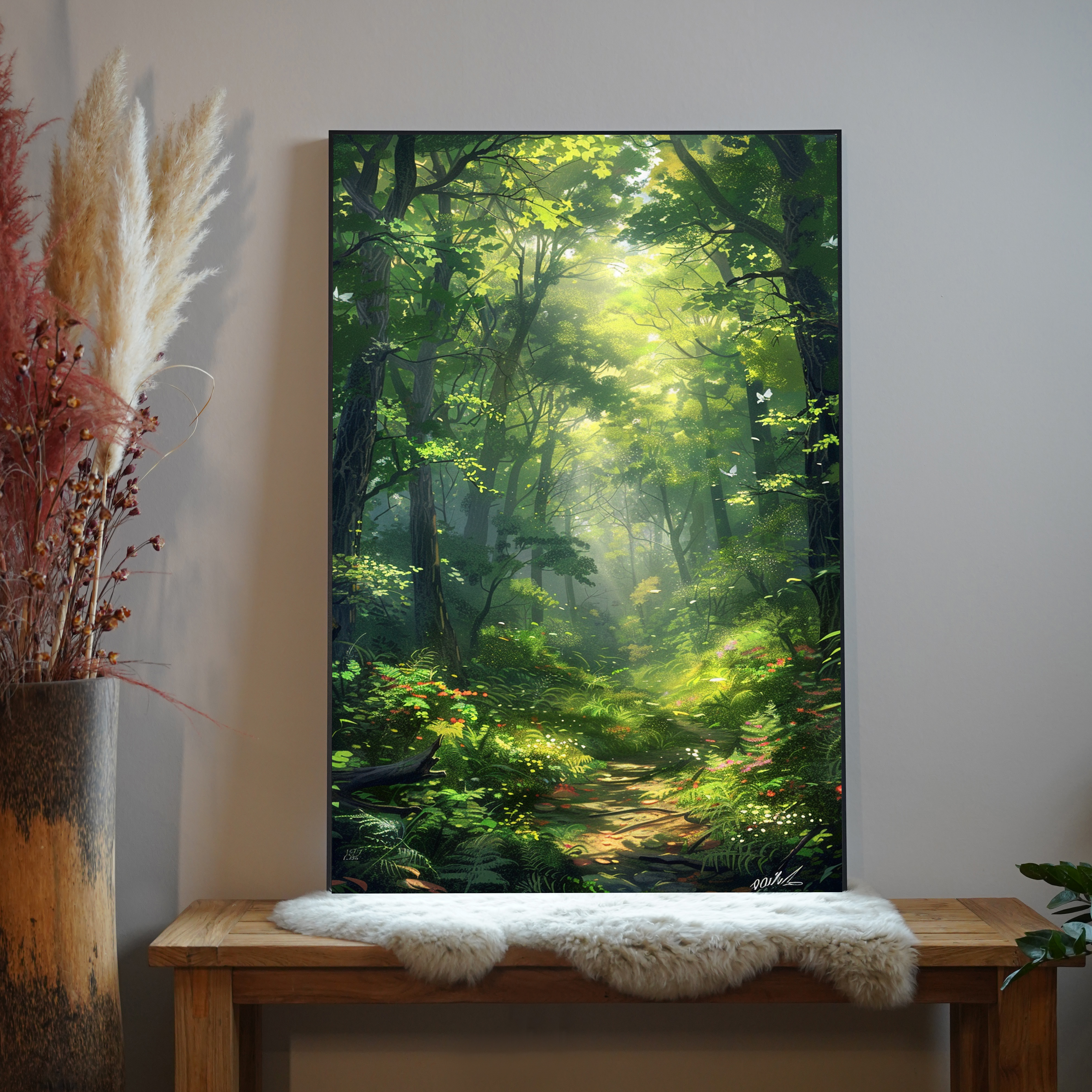 Illustrierter Wald | LED Bild