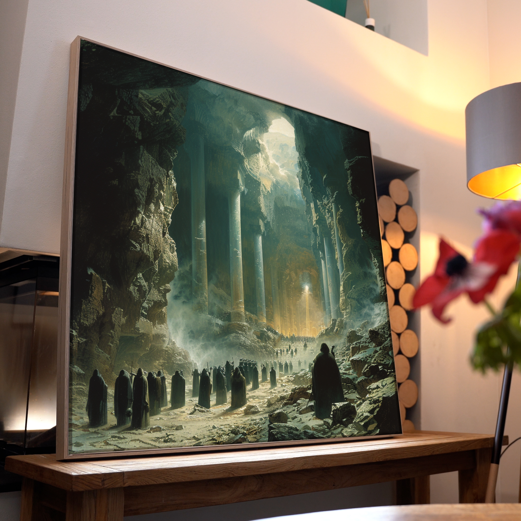 Dunkle Gestalt in Höhle 3 | LED Bild