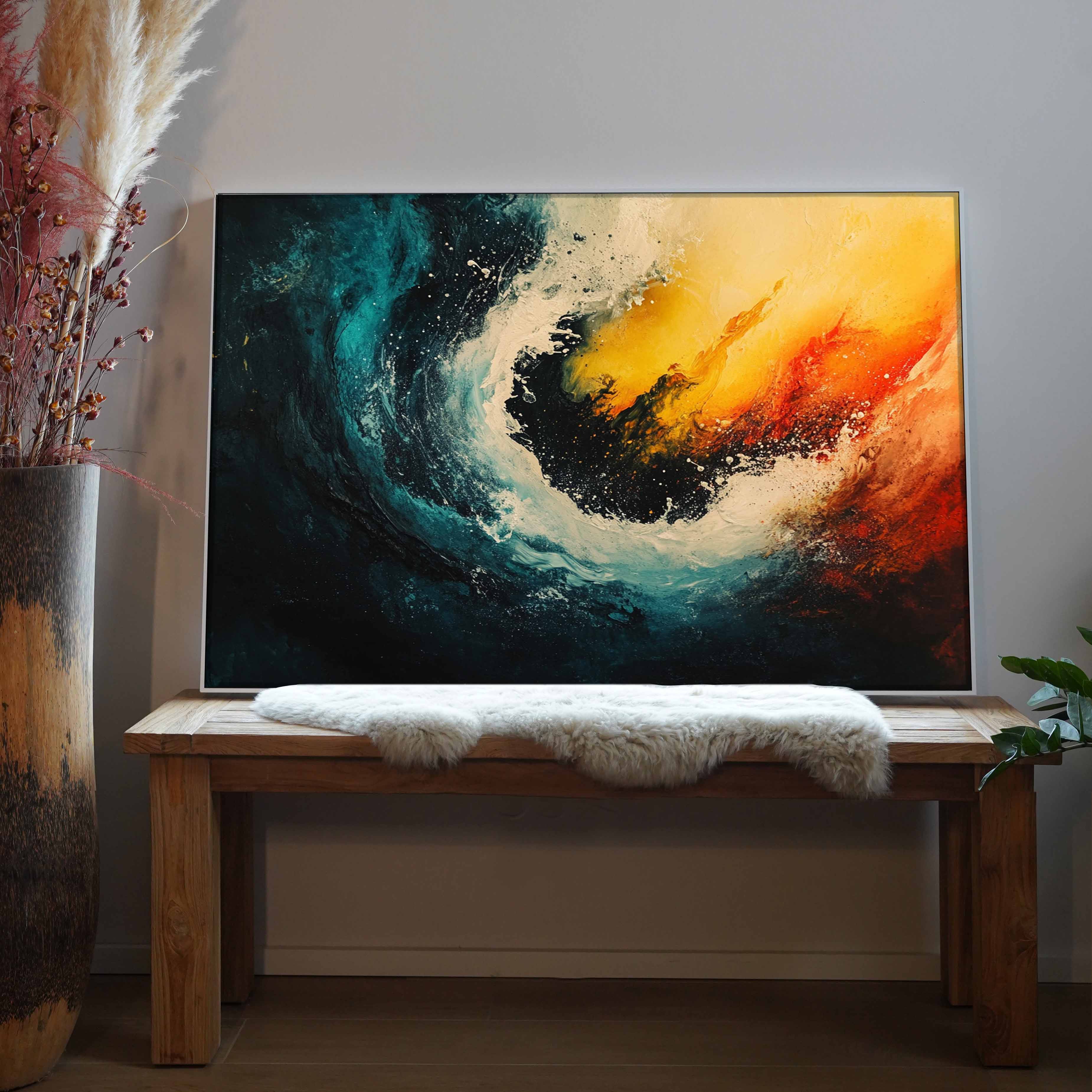 Farbwirbel Explosion | LED Bild