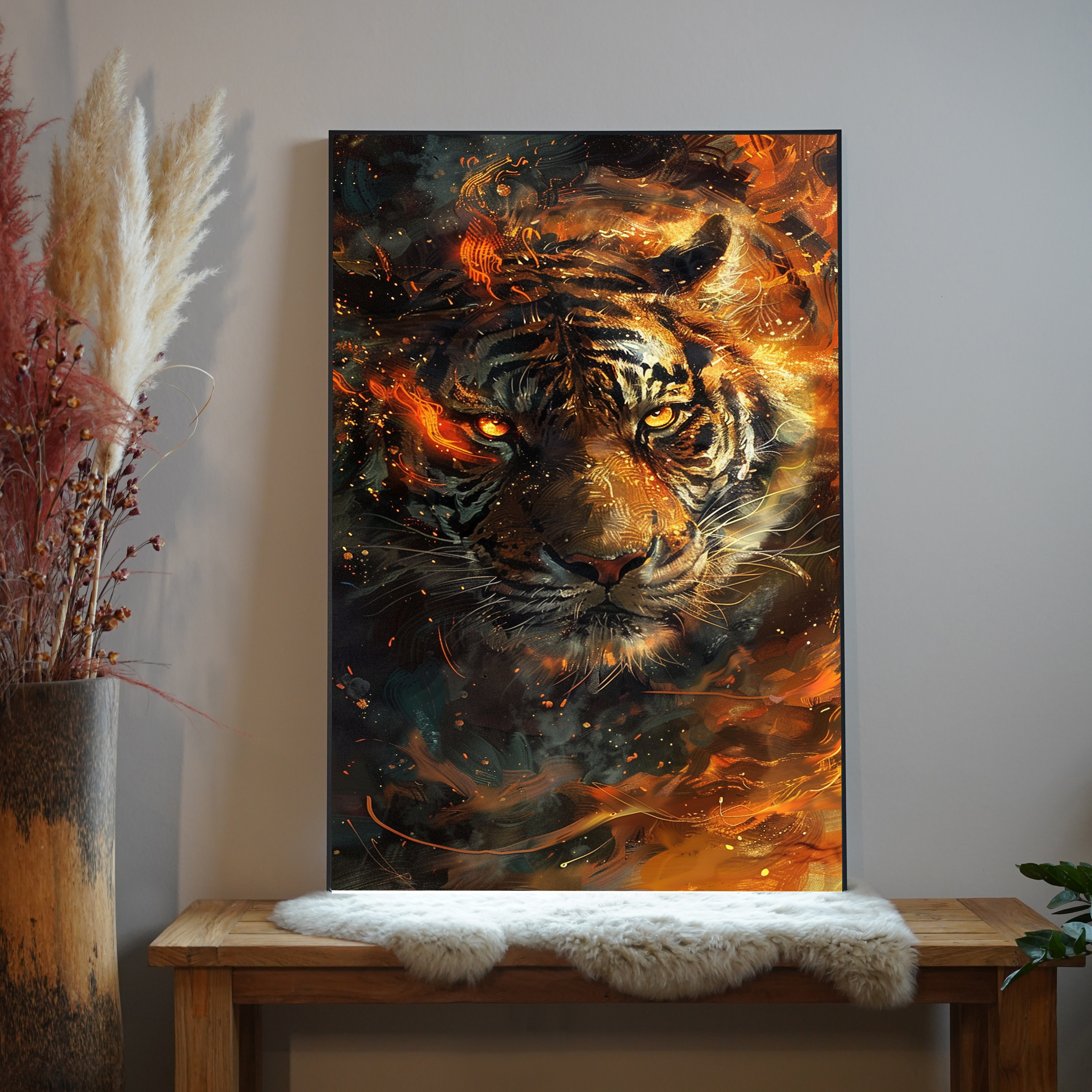 Feuer Tiger 4 | LED Bild