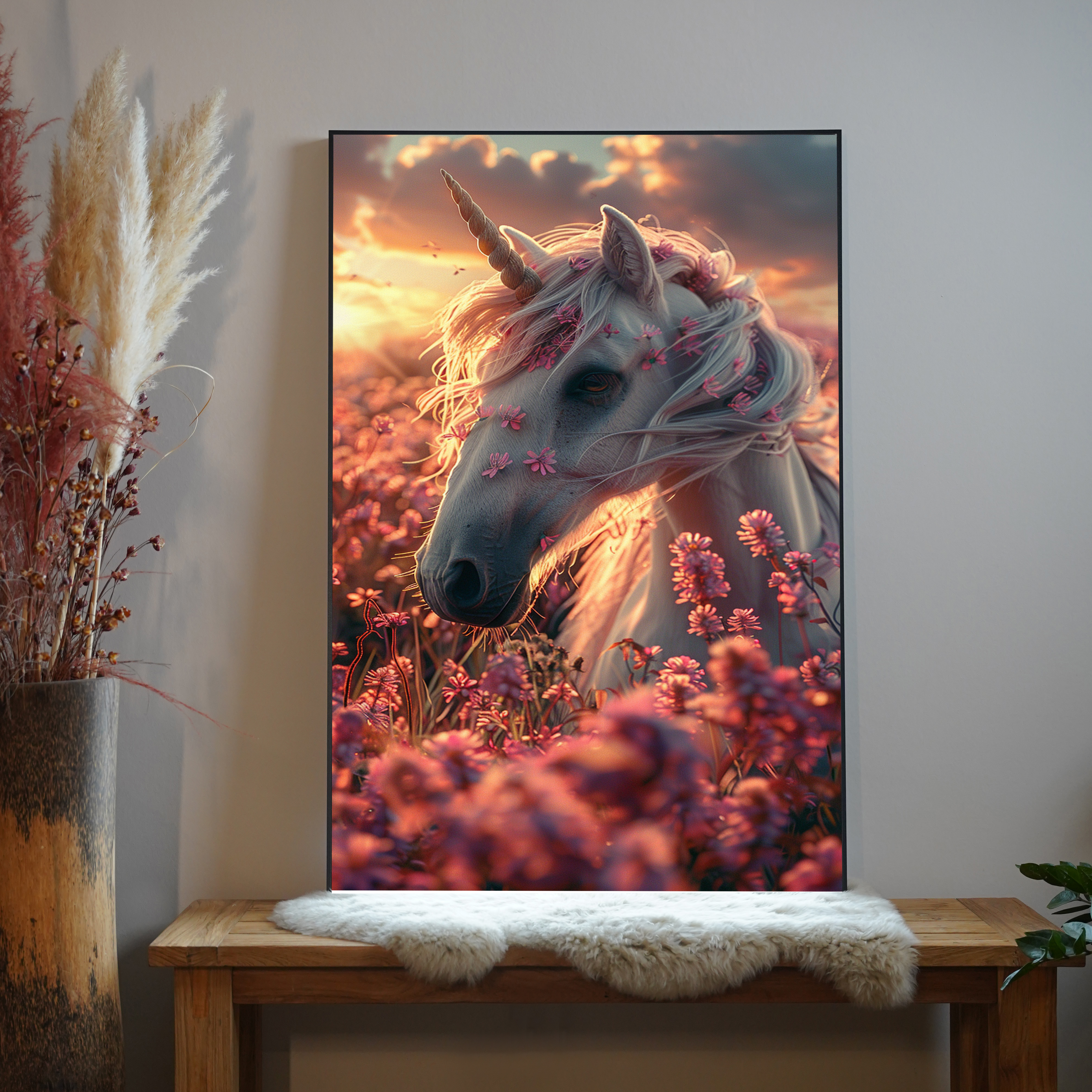 Einhorn Illustriert 1 | LED Bild