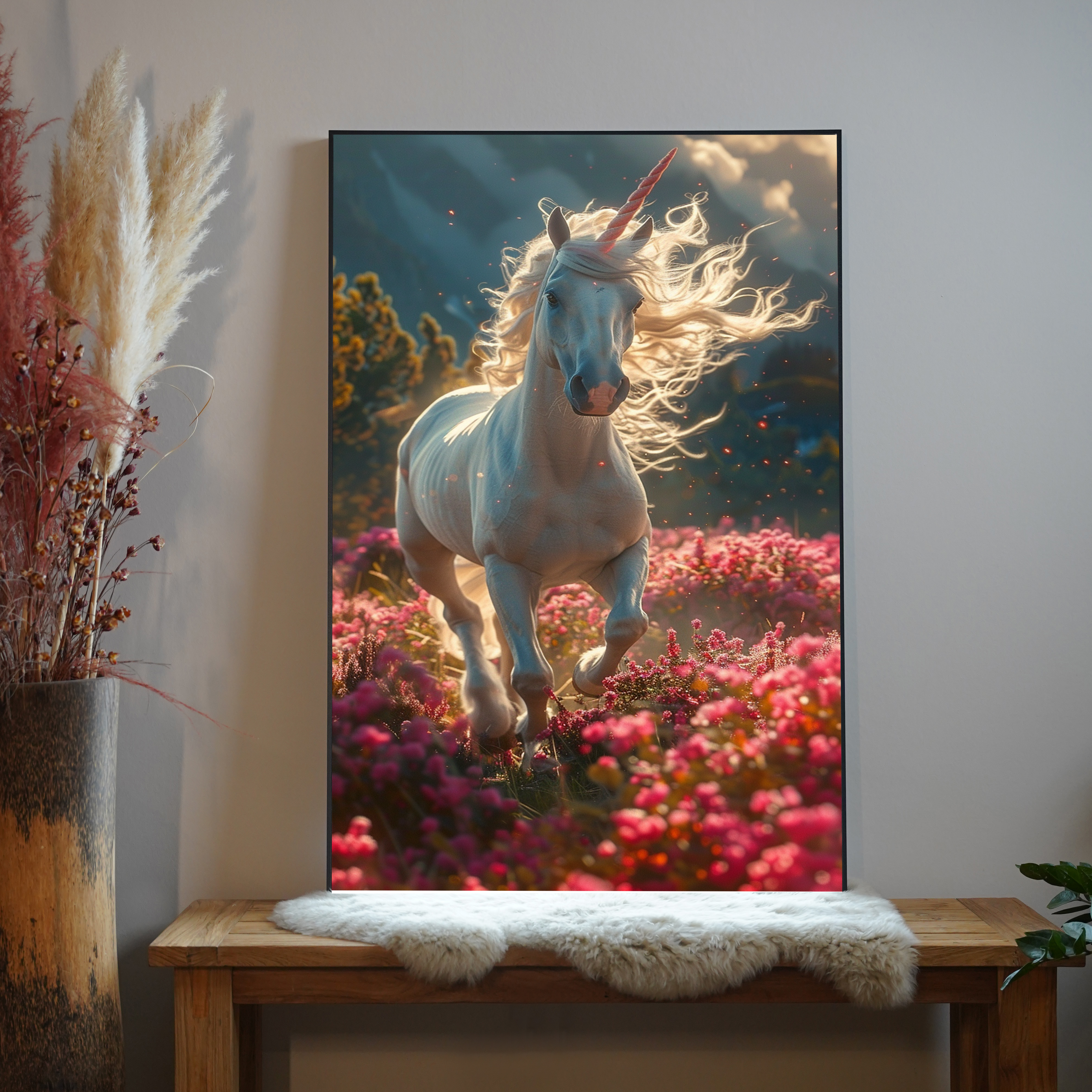 Einhorn Illustriert 2 | LED Bild