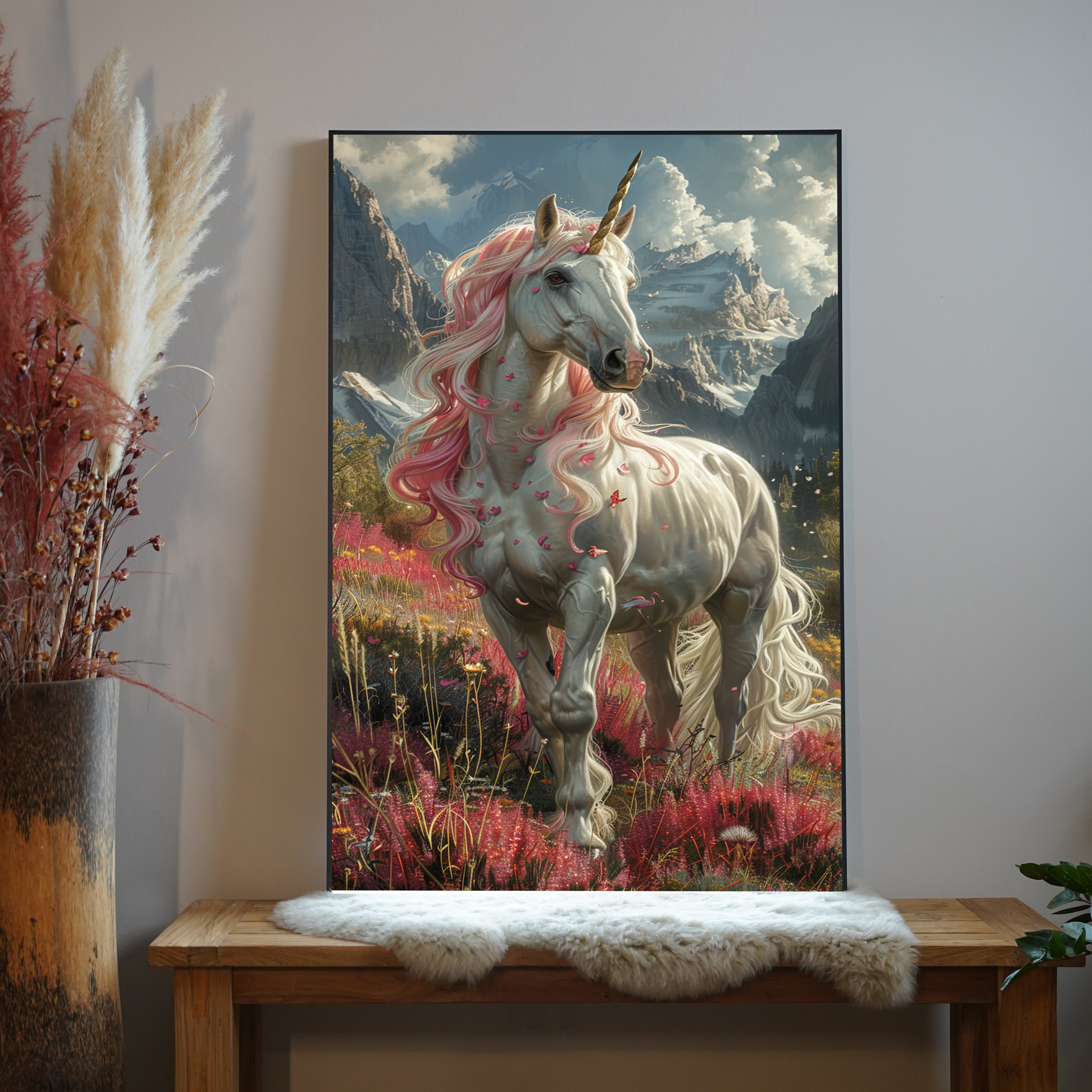 Einhorn Illustriert 4 | LED Bild