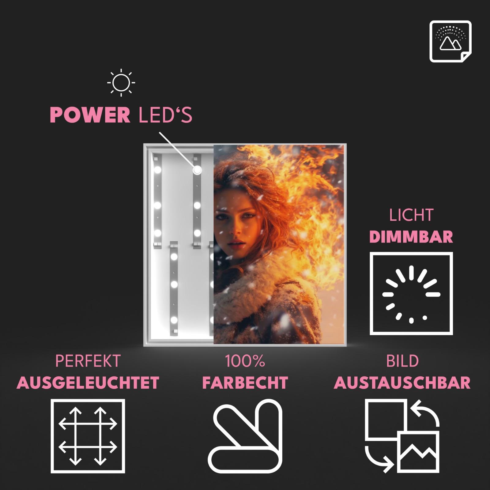 B-WARE LED Rahmen – Hochwertiger Leuchtrahmen für wechselbare Motive