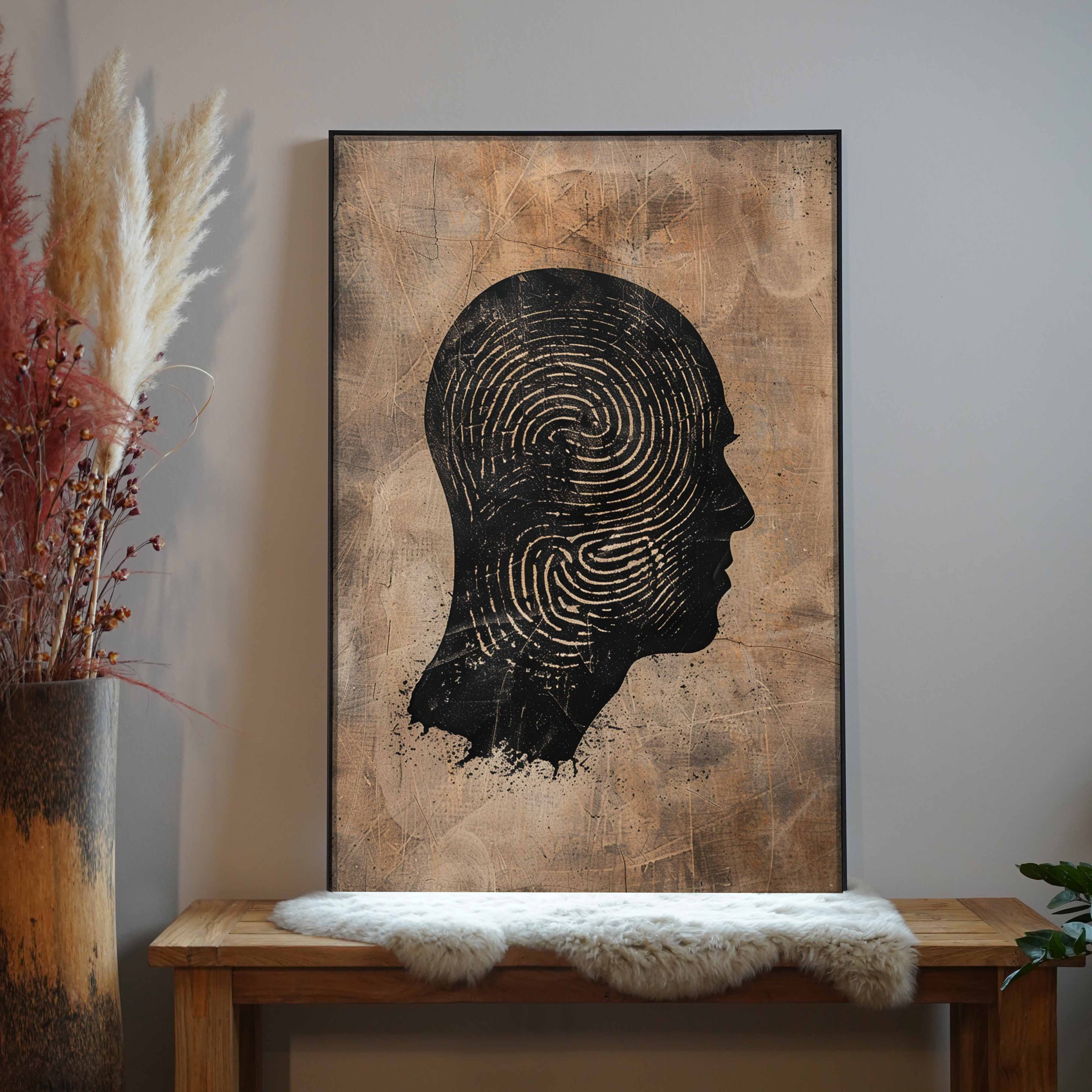 Fingerabdruck Kopf 1 | LED Bild