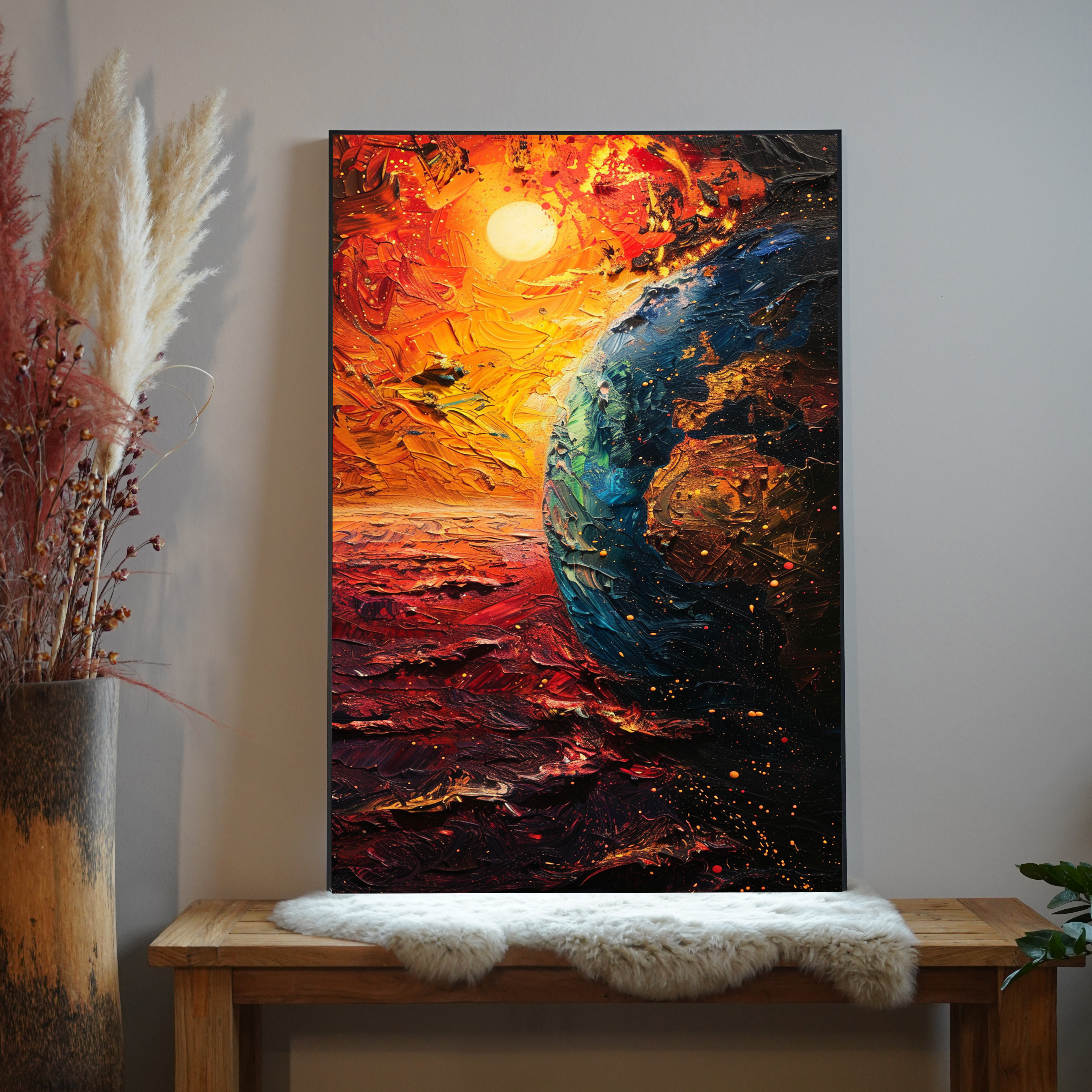 Weltdarstellung Abstrakt 3 | LED Bild